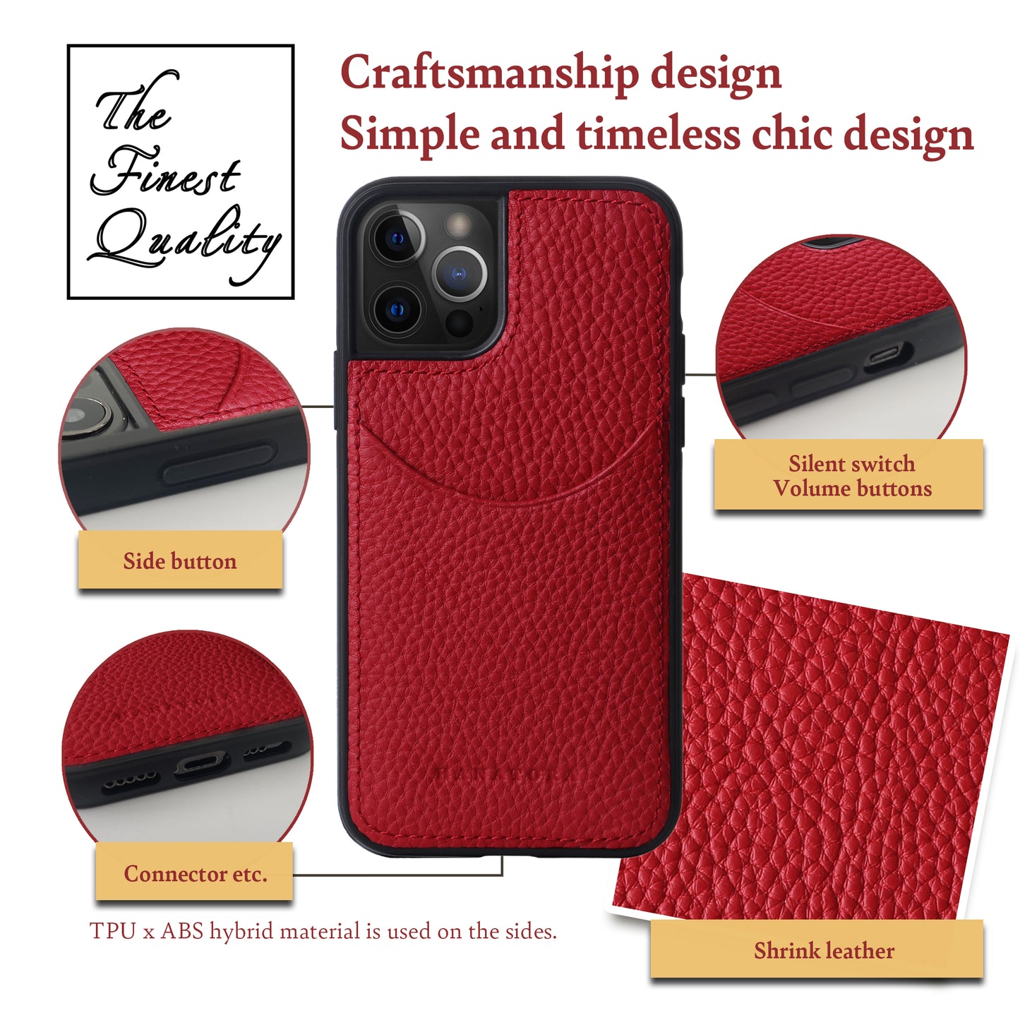 Genuine Leather iPhone case (CPG)