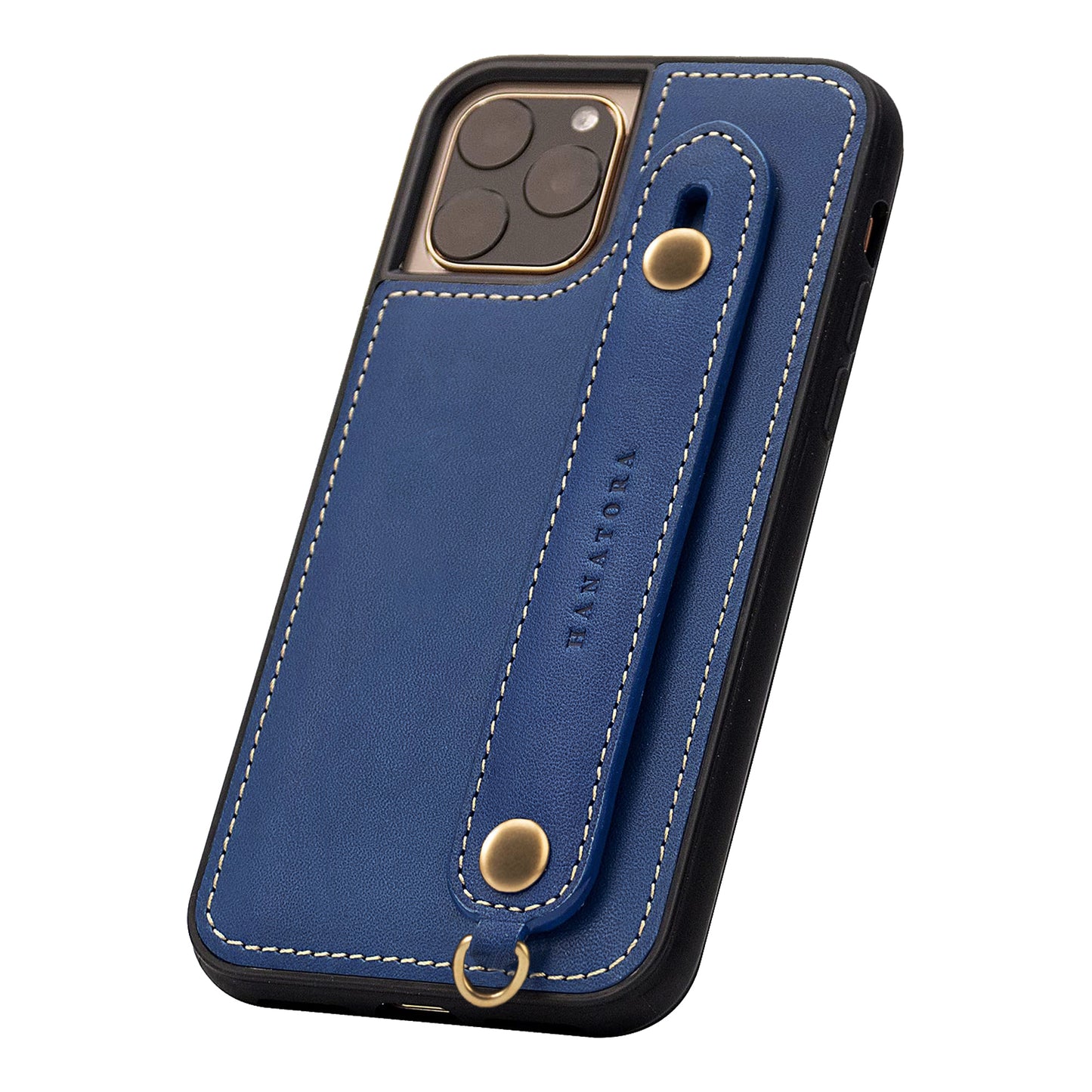 Oiled leather iPhone case with back belt (GH)