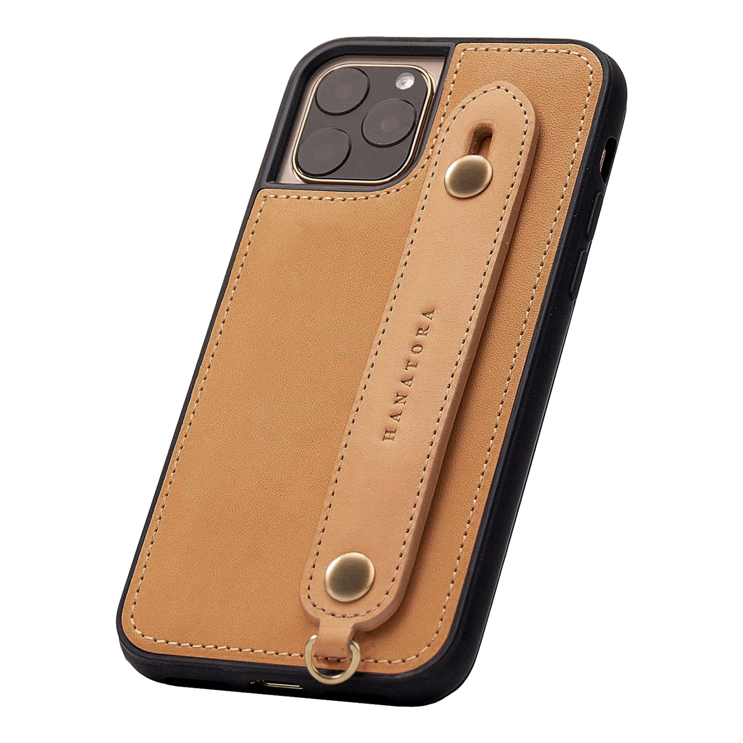 Oiled leather iPhone case with back belt (GH)