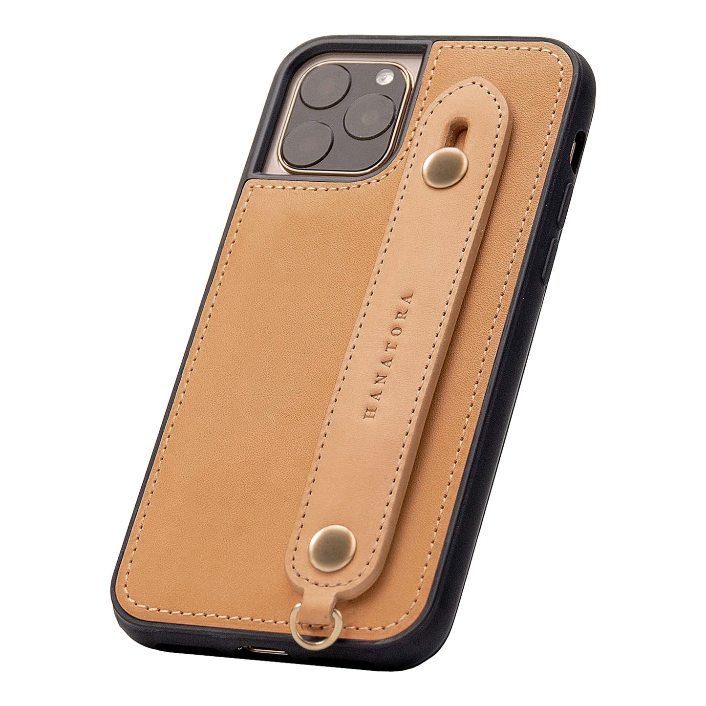 Oiled leather iPhone case with back belt (GH)