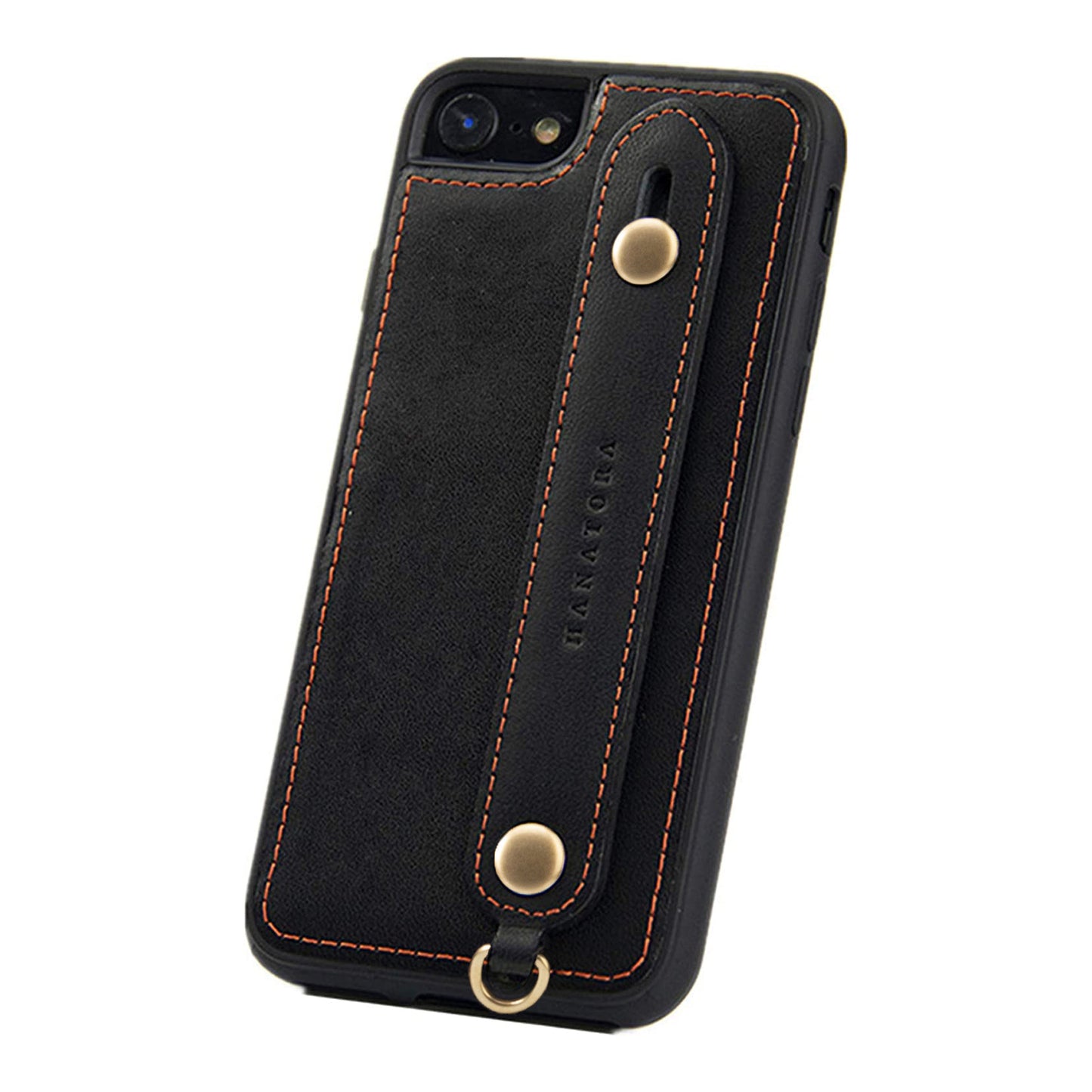 Oiled leather iPhone case with back belt (GH)