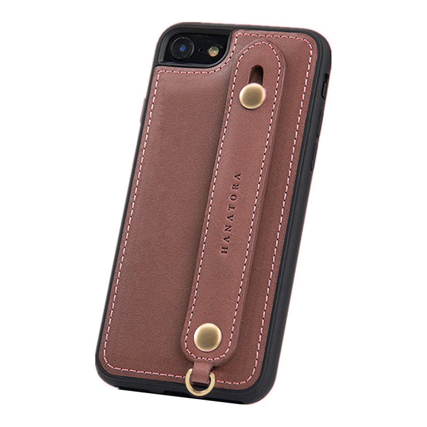 Oiled leather iPhone case with back belt (GH)