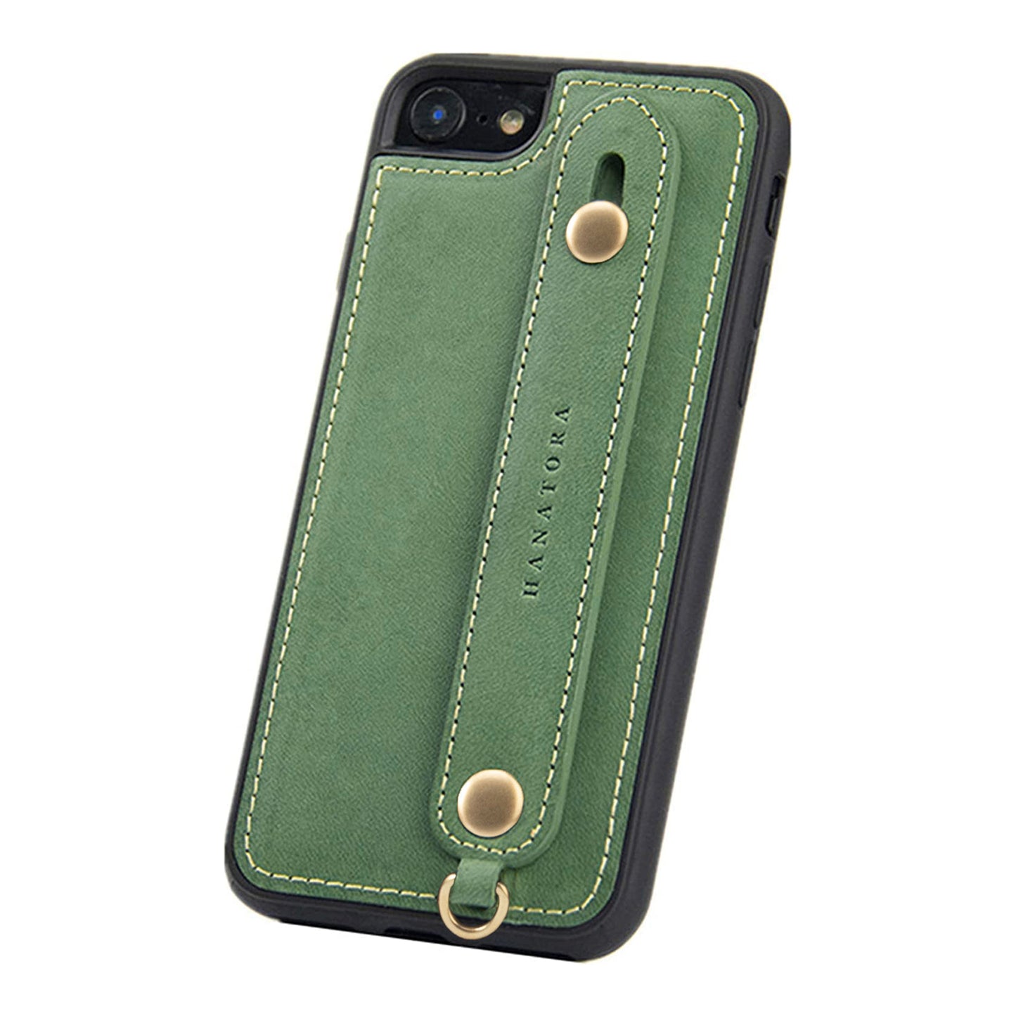 Oiled leather iPhone case with back belt (GH)