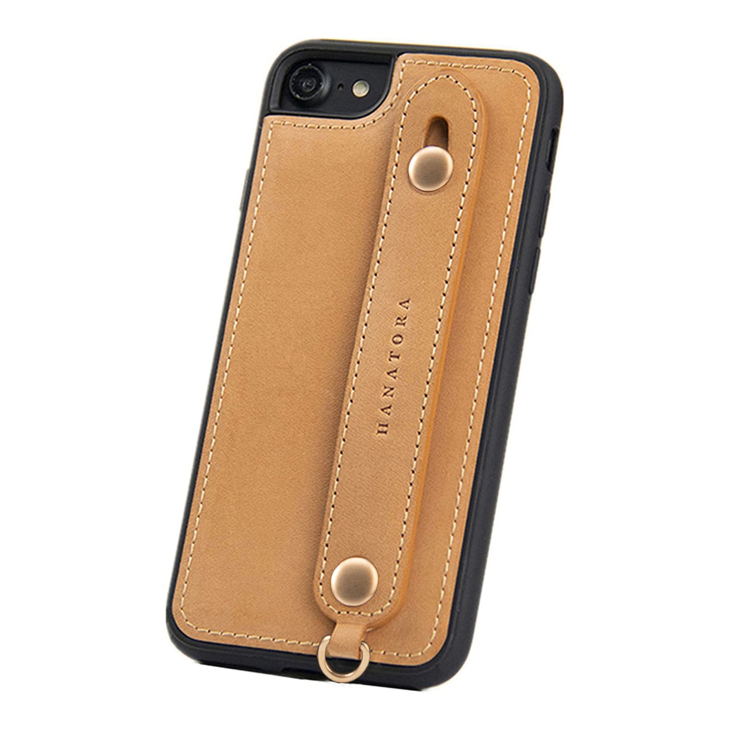 Oiled leather iPhone case with back belt (GH)