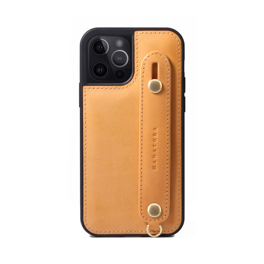 Oiled leather iPhone case with back belt (GH)