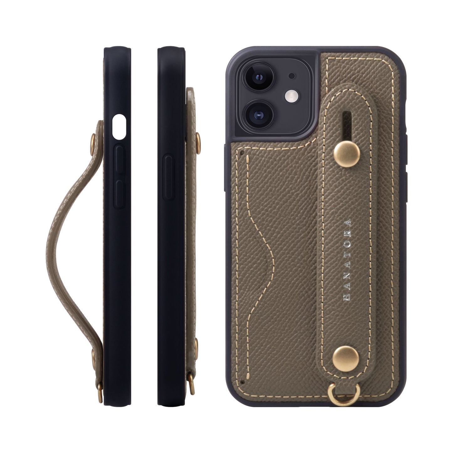 Genuine Leather iPhone case with back belt (NCGH)