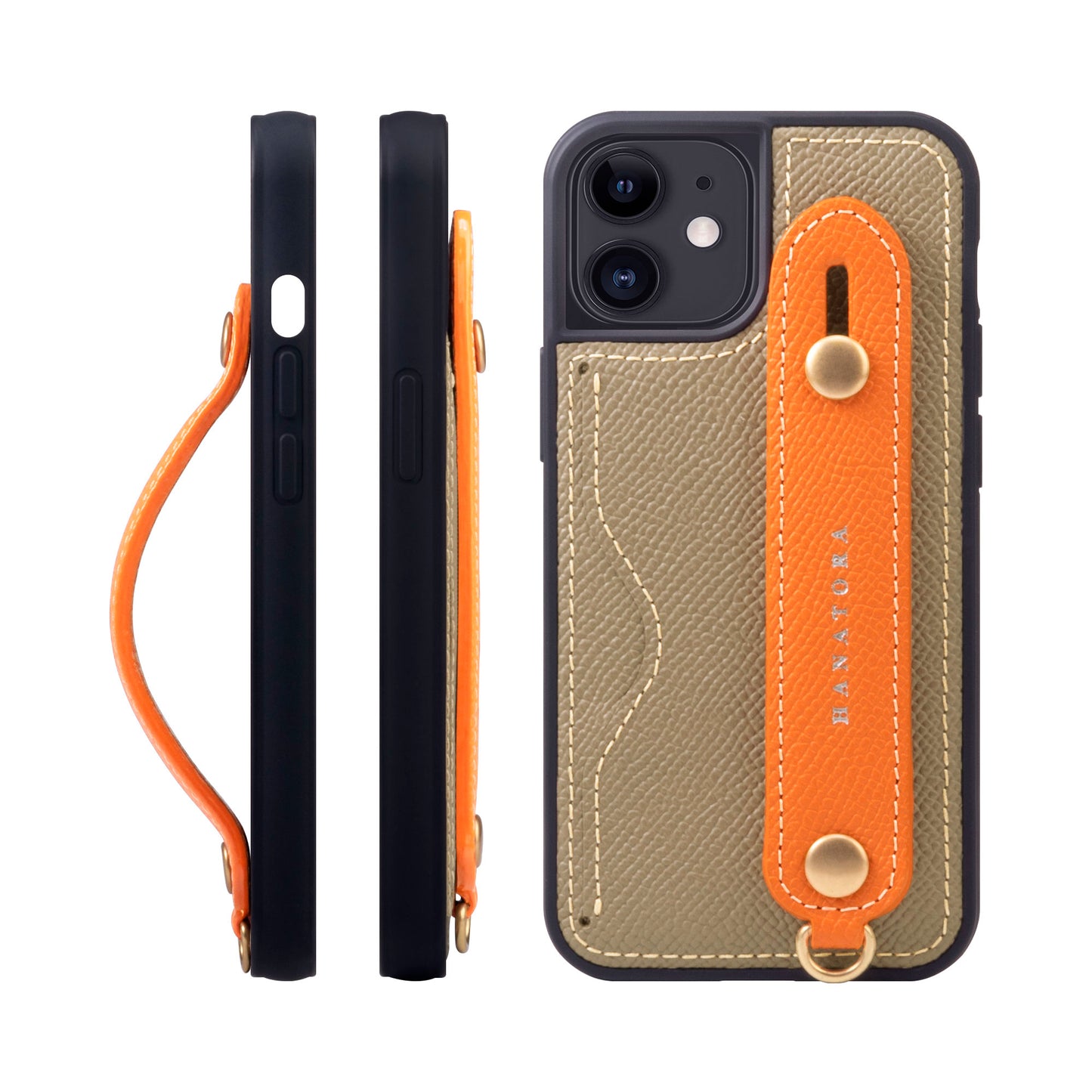 Genuine Leather iPhone case with back belt (NCGH)