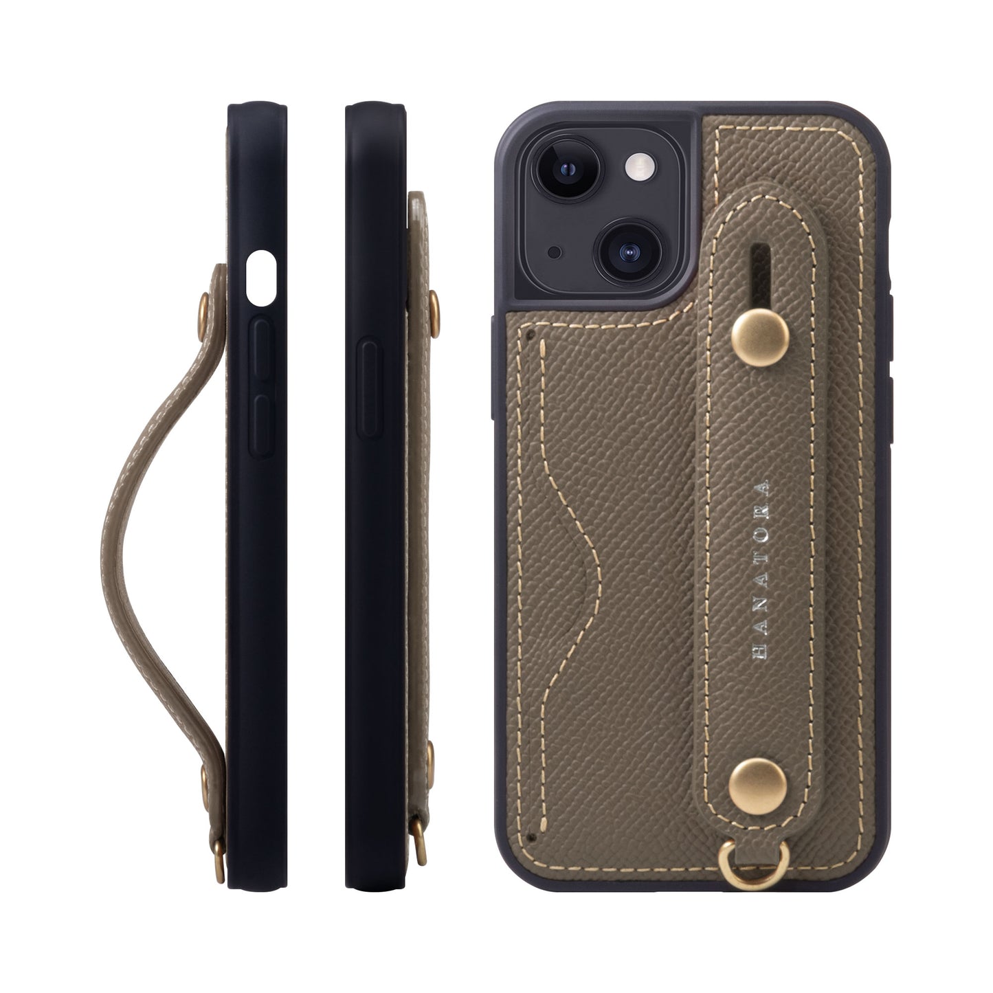 Genuine Leather iPhone case with back belt (NCGH)