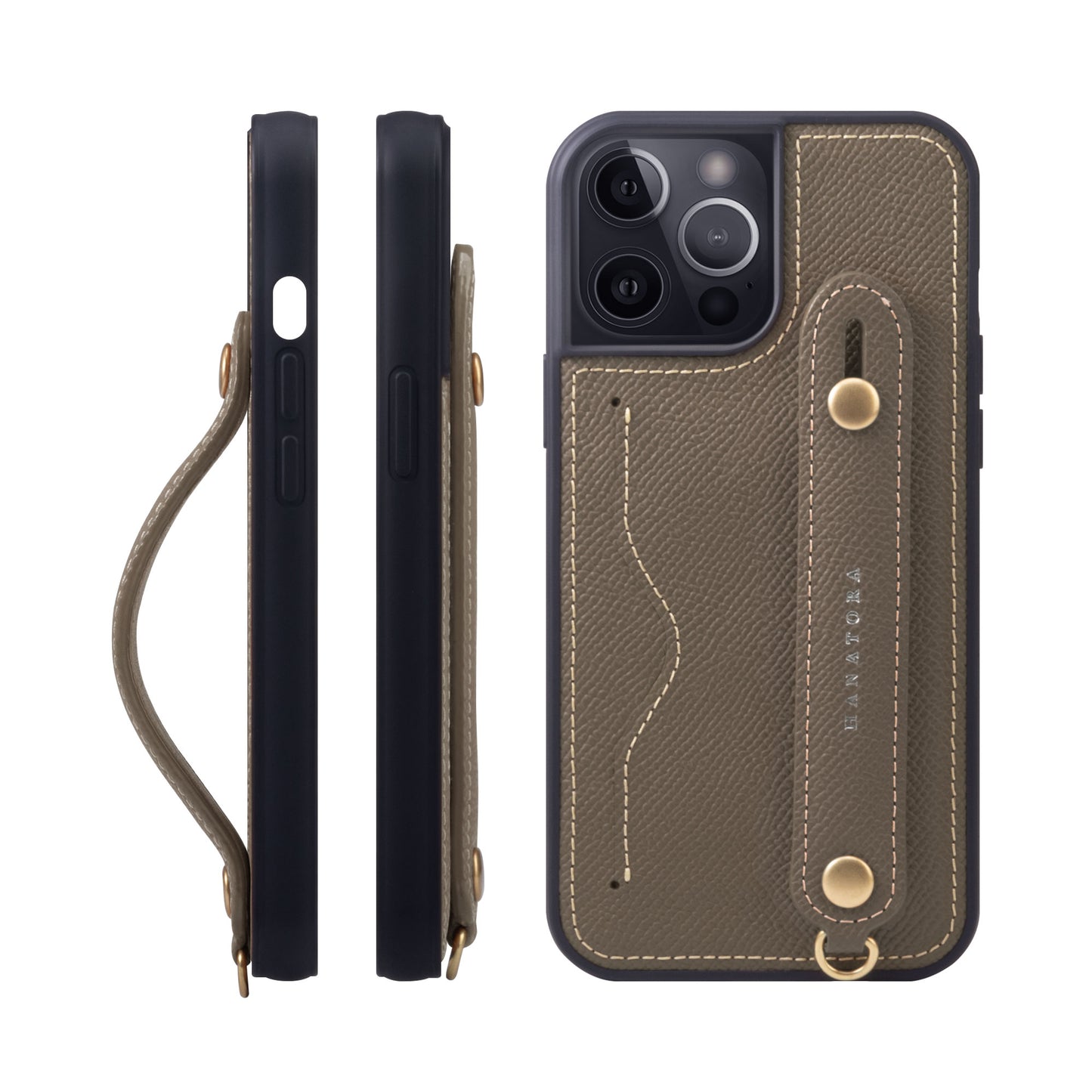 Genuine Leather iPhone case with back belt (NCGH)