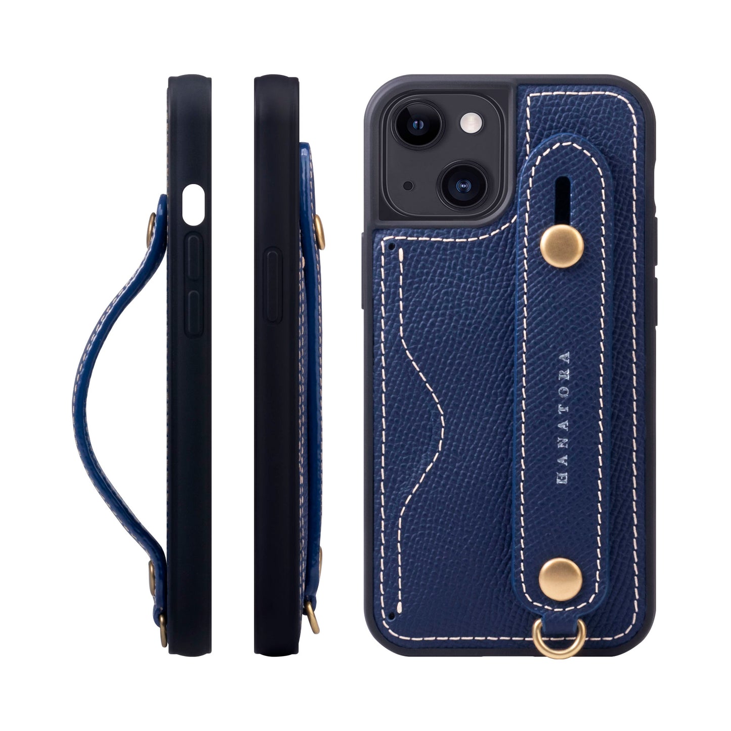 Genuine Leather iPhone case with back belt (NCGH)