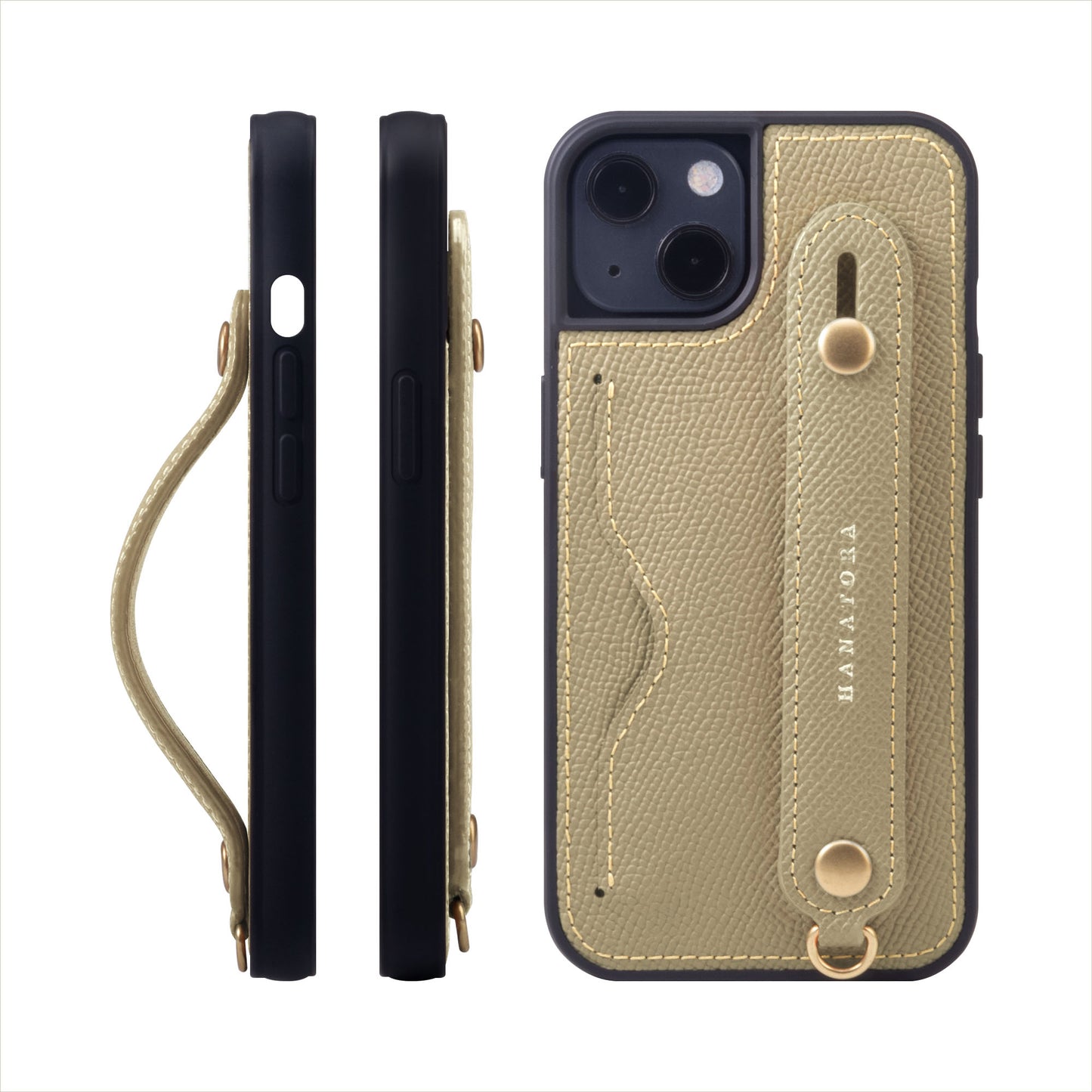 Genuine Leather iPhone case with back belt (NCGH)