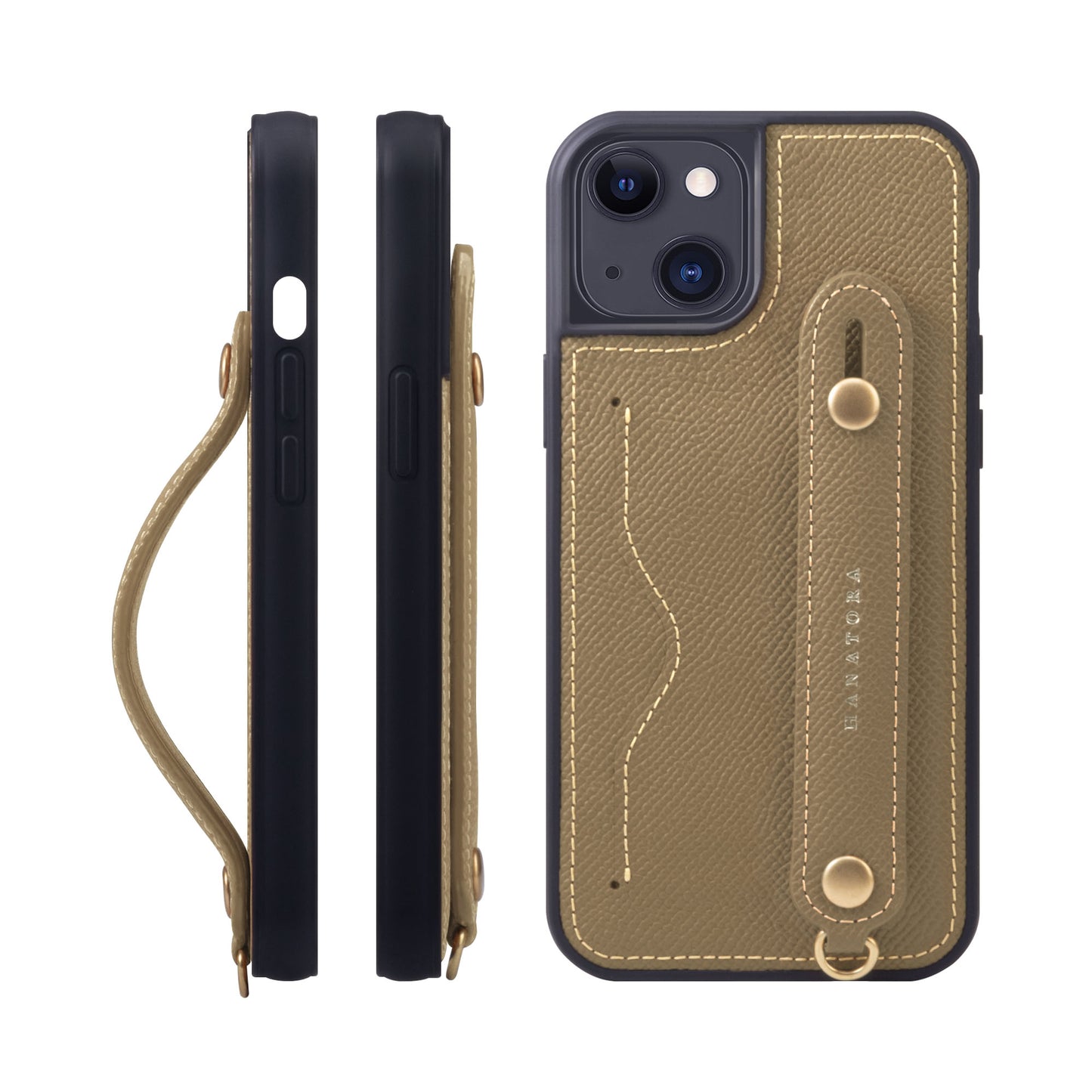 Genuine Leather iPhone case with back belt (NCGH)