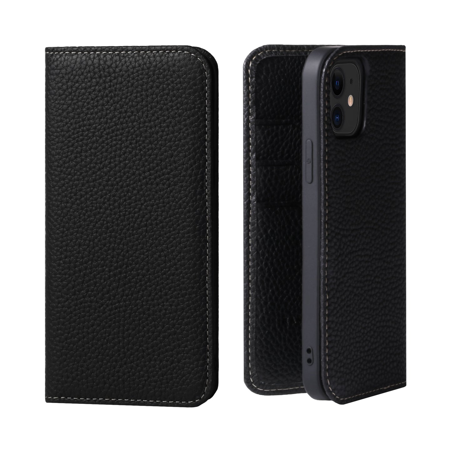 Genuine Leather Flip iPhone case with card holder (PH)