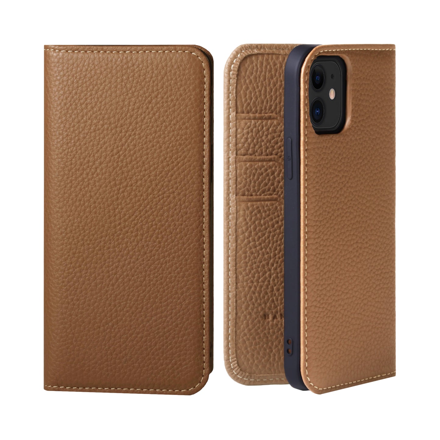 Genuine Leather Flip iPhone case with card holder (PH)