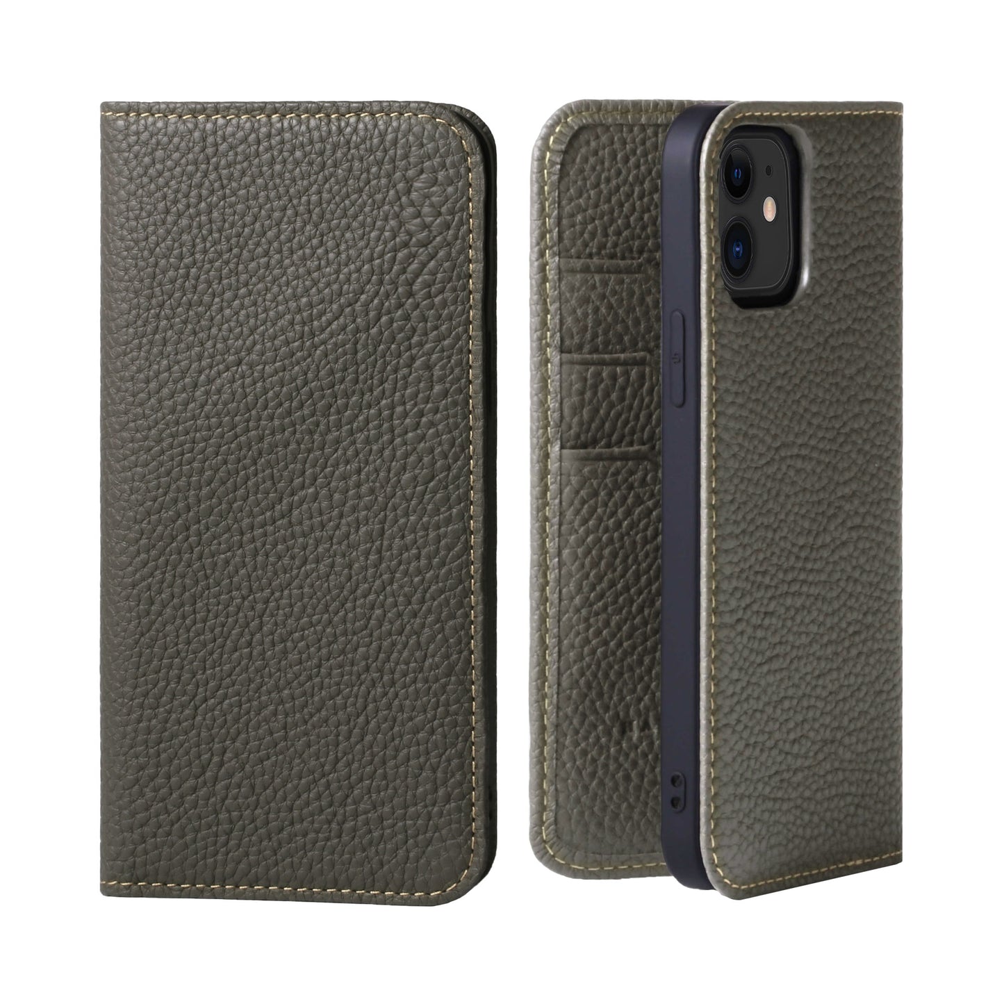 Genuine Leather Flip iPhone case with card holder (PH)