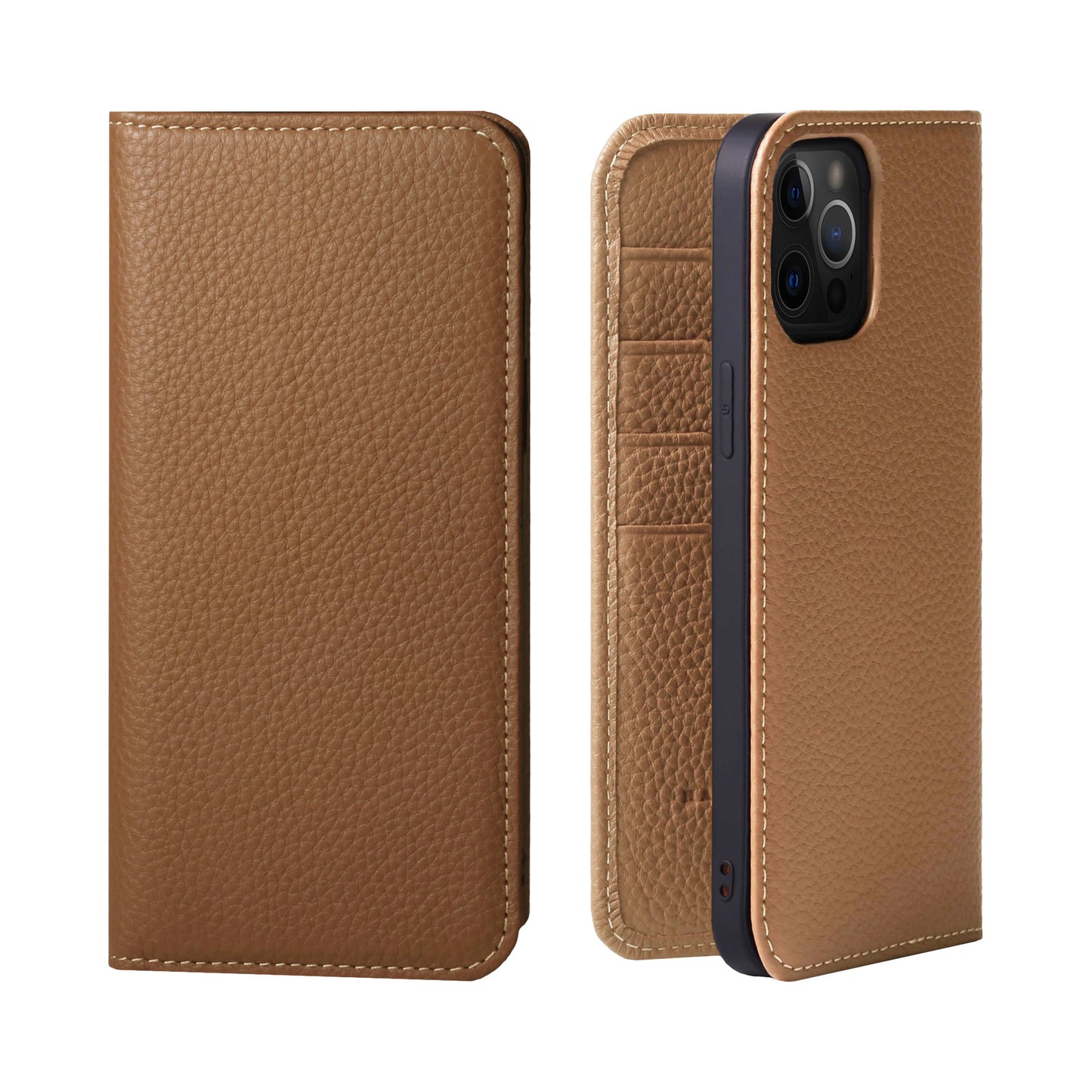 Genuine Leather Flip iPhone case with card holder (PH)