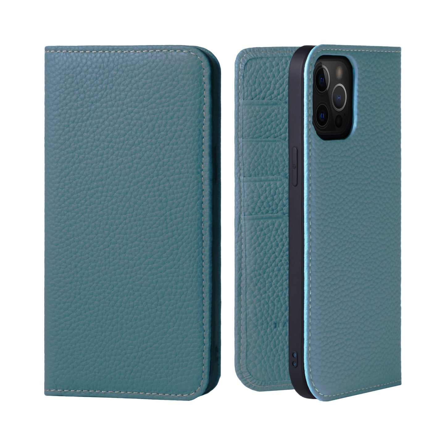 Genuine Leather Flip iPhone case with card holder (PH)