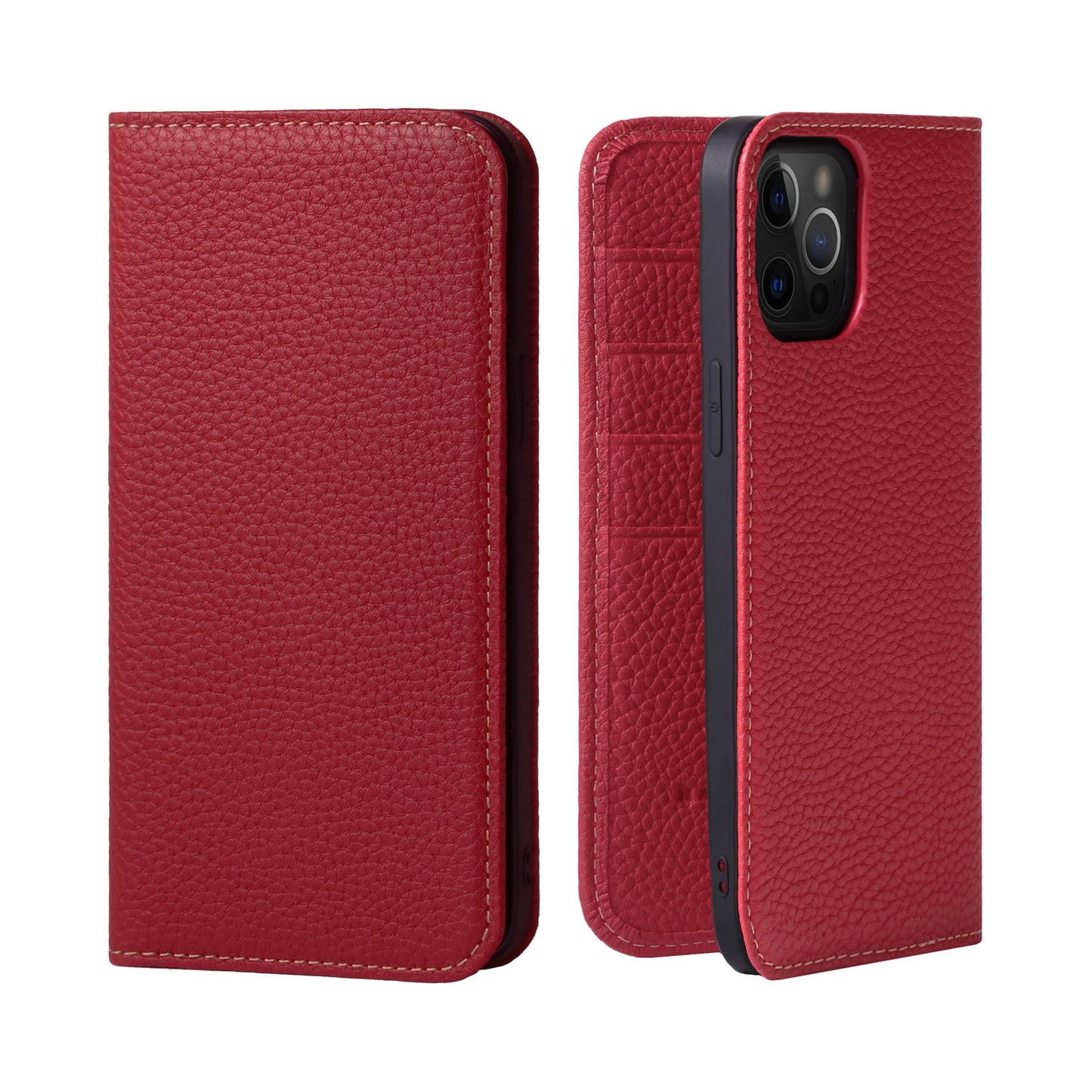 Genuine Leather Flip iPhone case with card holder (PH)