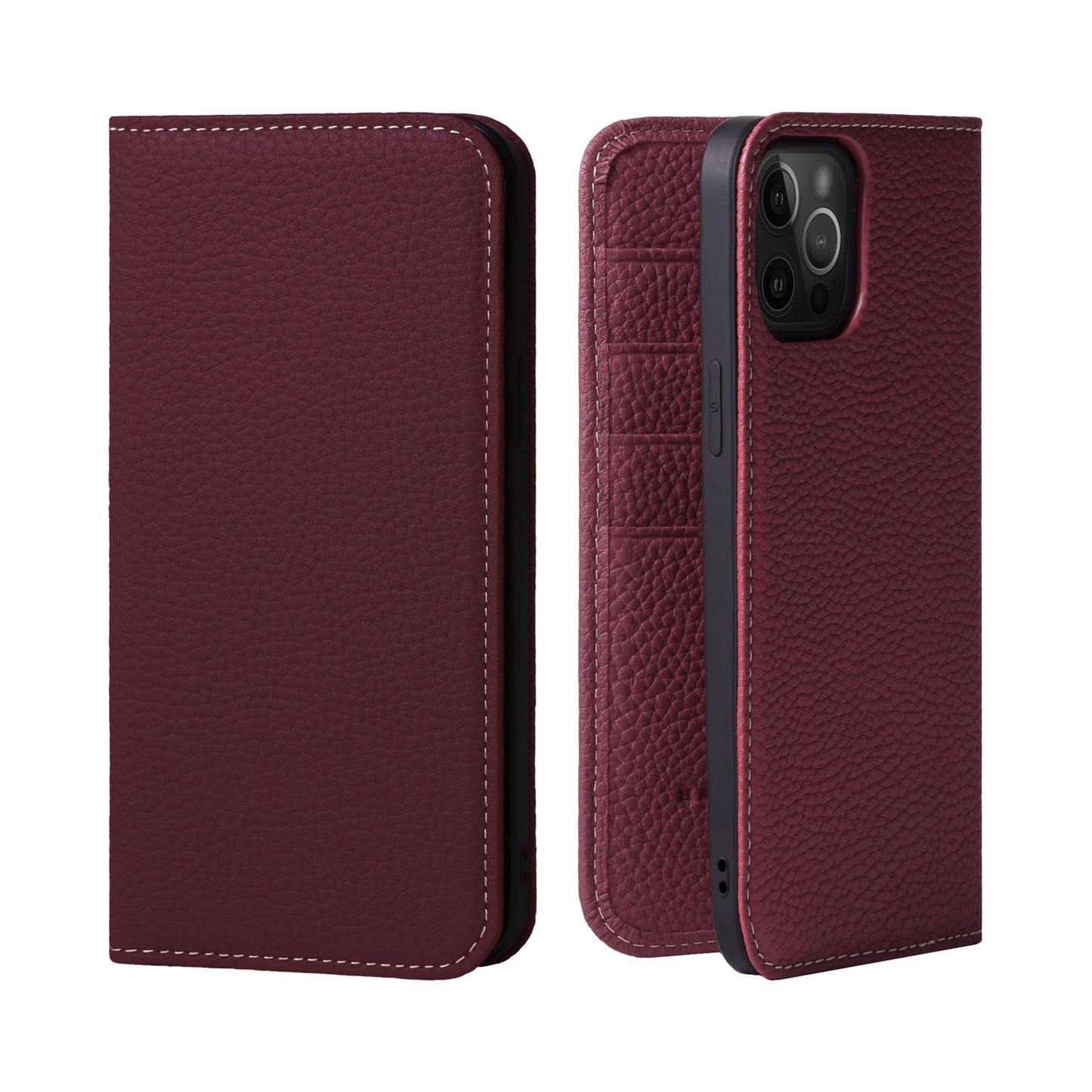 Genuine Leather Flip iPhone case with card holder (PH)