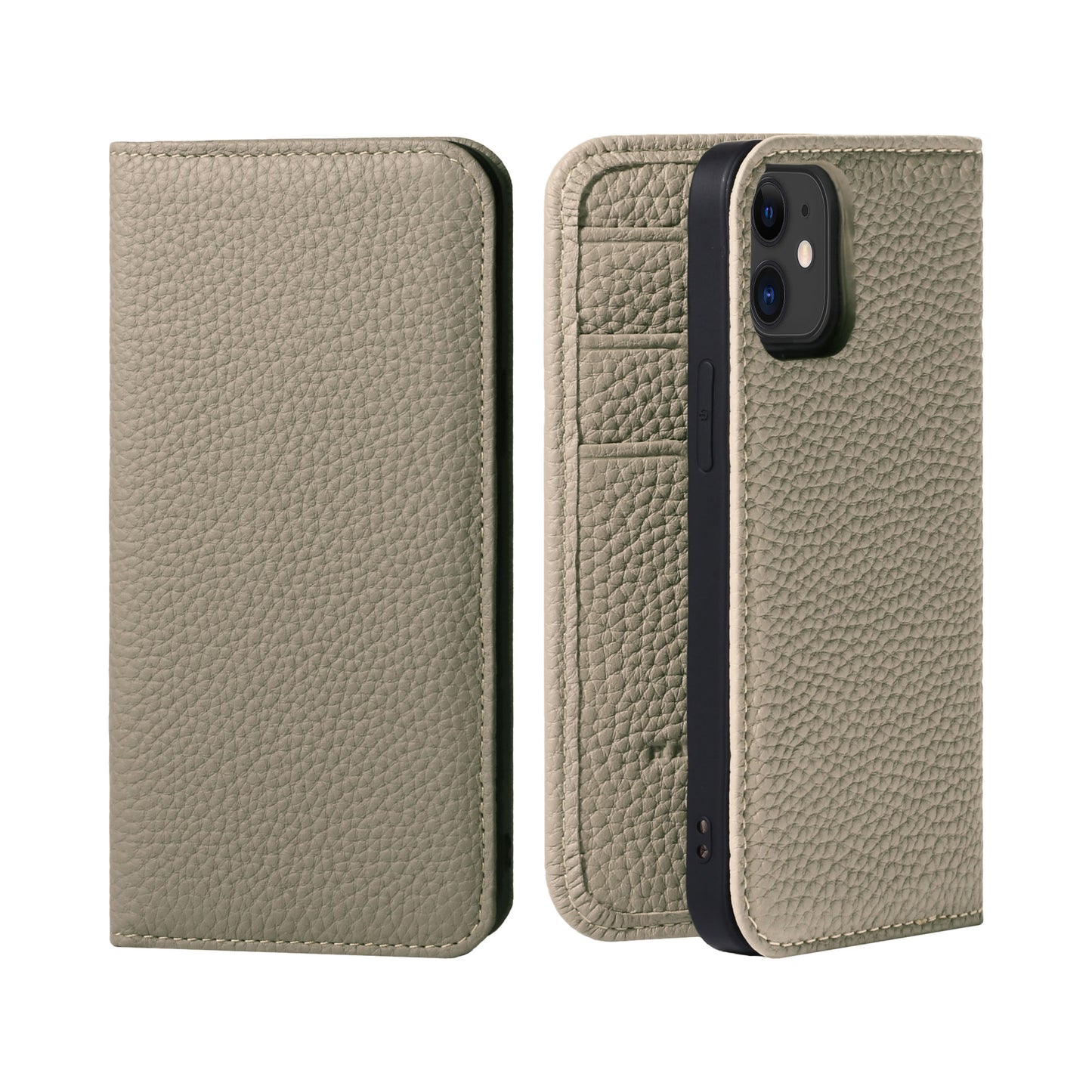 Genuine Leather Flip iPhone case with card holder (PH)