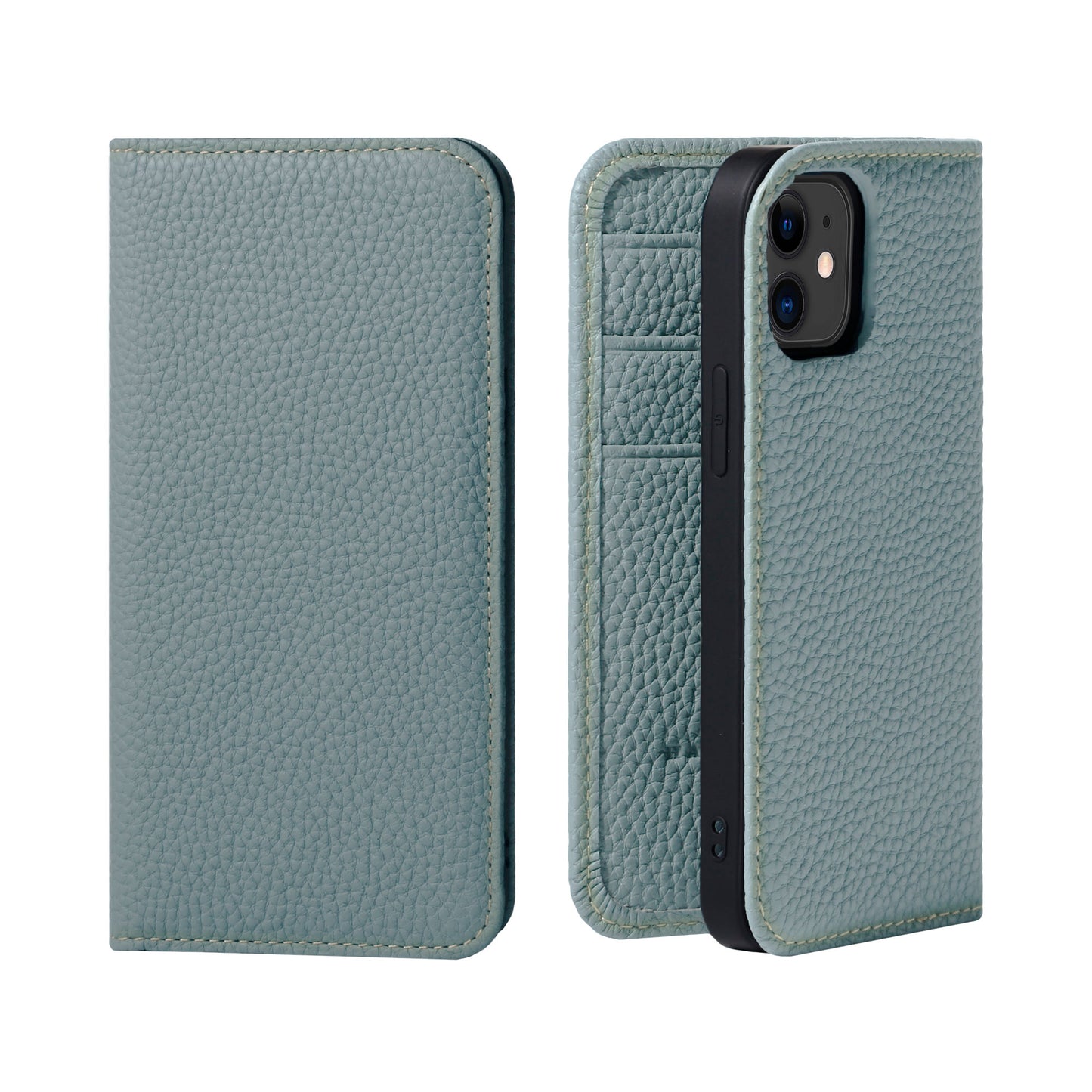 Genuine Leather Flip iPhone case with card holder (PH)