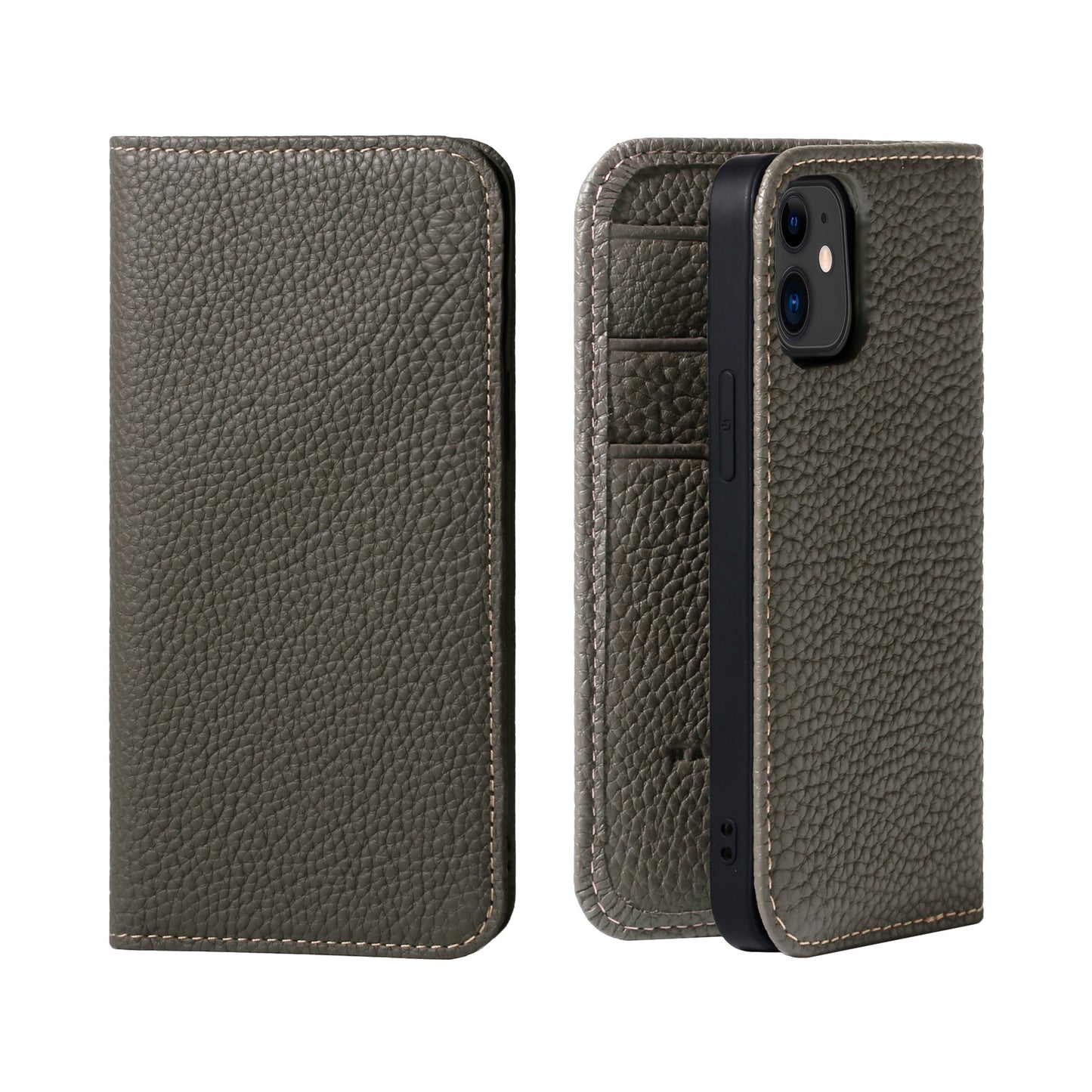 Genuine Leather Flip iPhone case with card holder (PH)