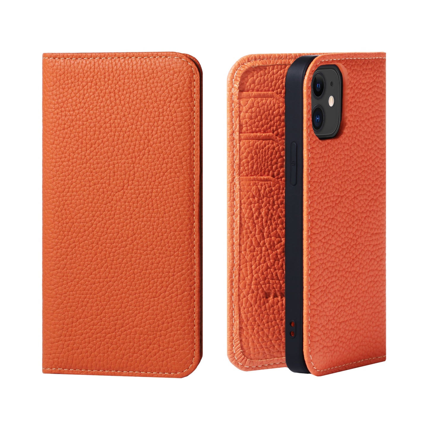 Genuine Leather Flip iPhone case with card holder (PH)