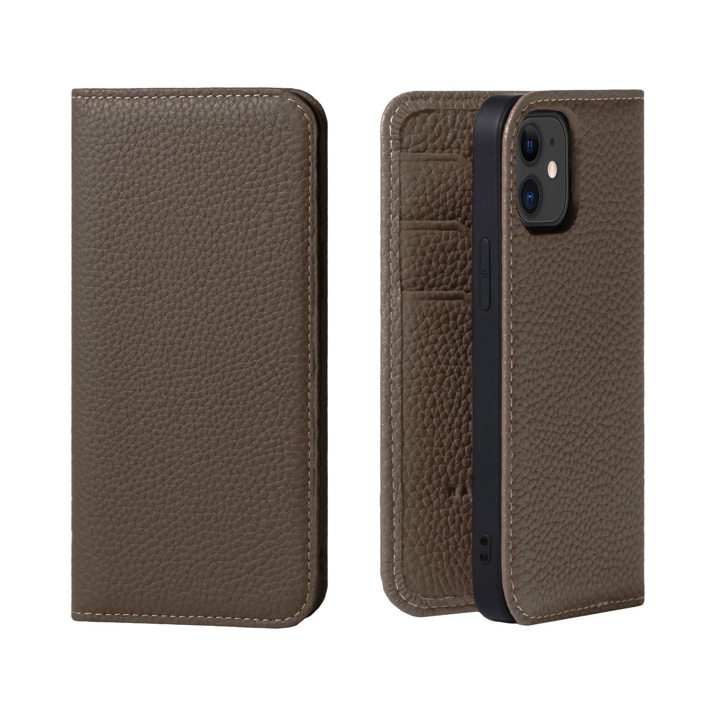 Genuine Leather Flip iPhone case with card holder (PH)