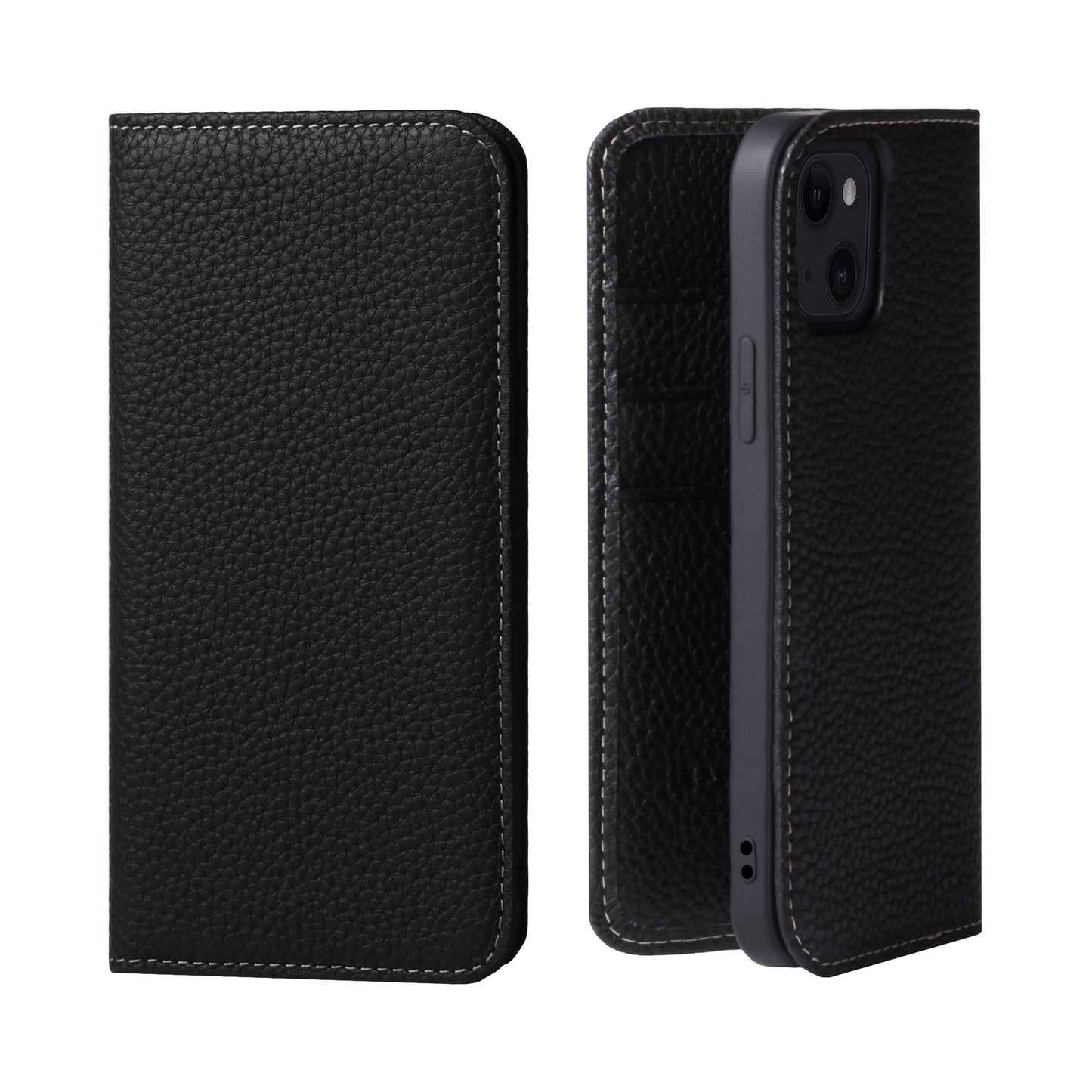 Genuine Leather Flip iPhone case with card holder (PH)