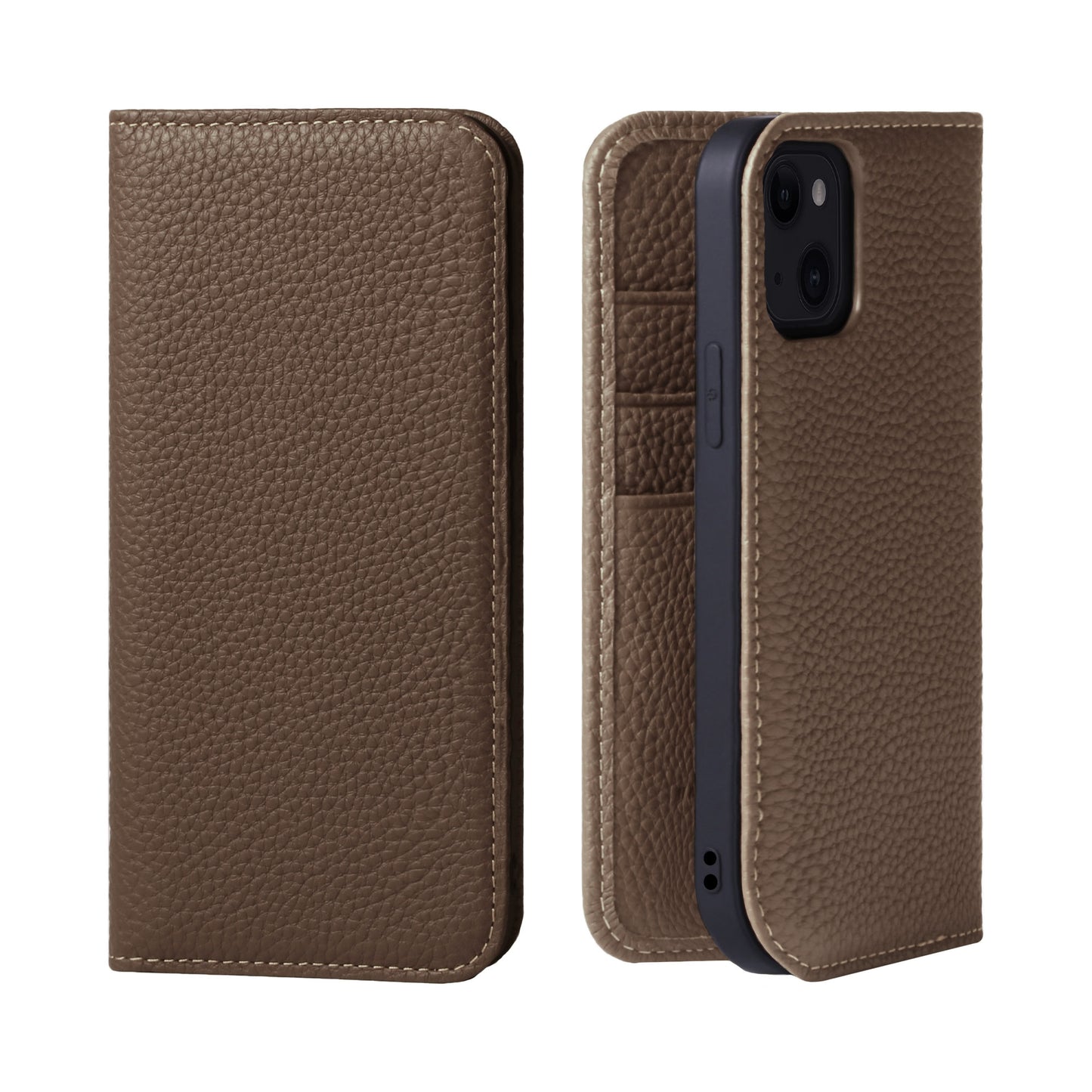 Genuine Leather Flip iPhone case with card holder (PH)