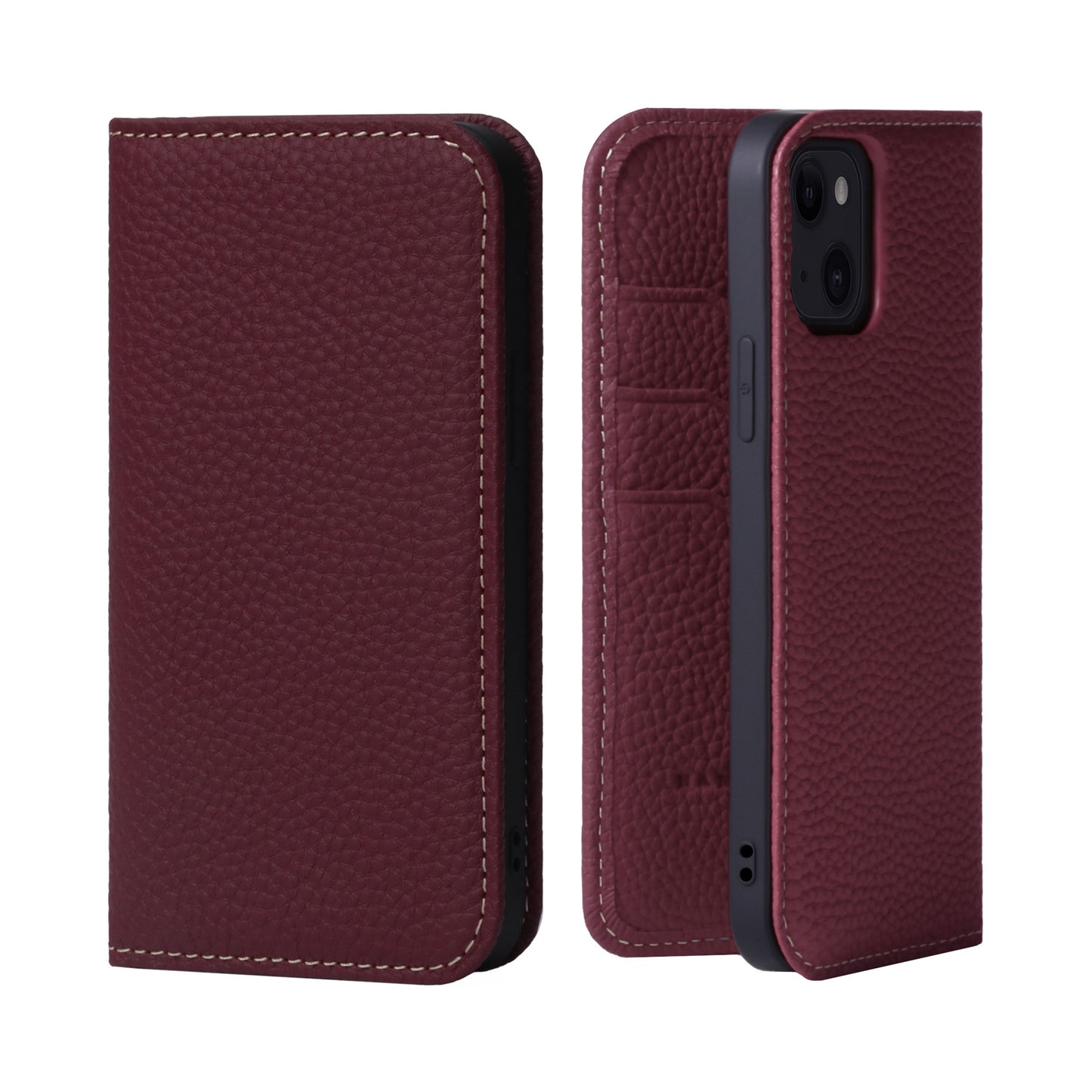 Genuine Leather Flip iPhone case with card holder (PH)