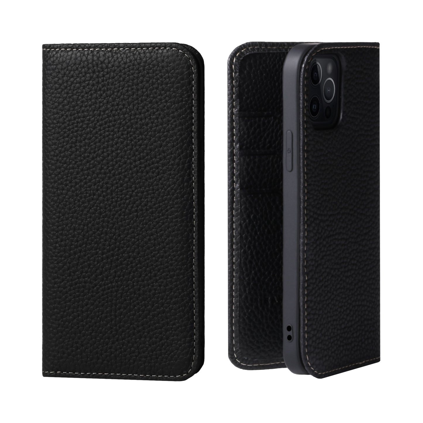 Genuine Leather Flip iPhone case with card holder (PH)