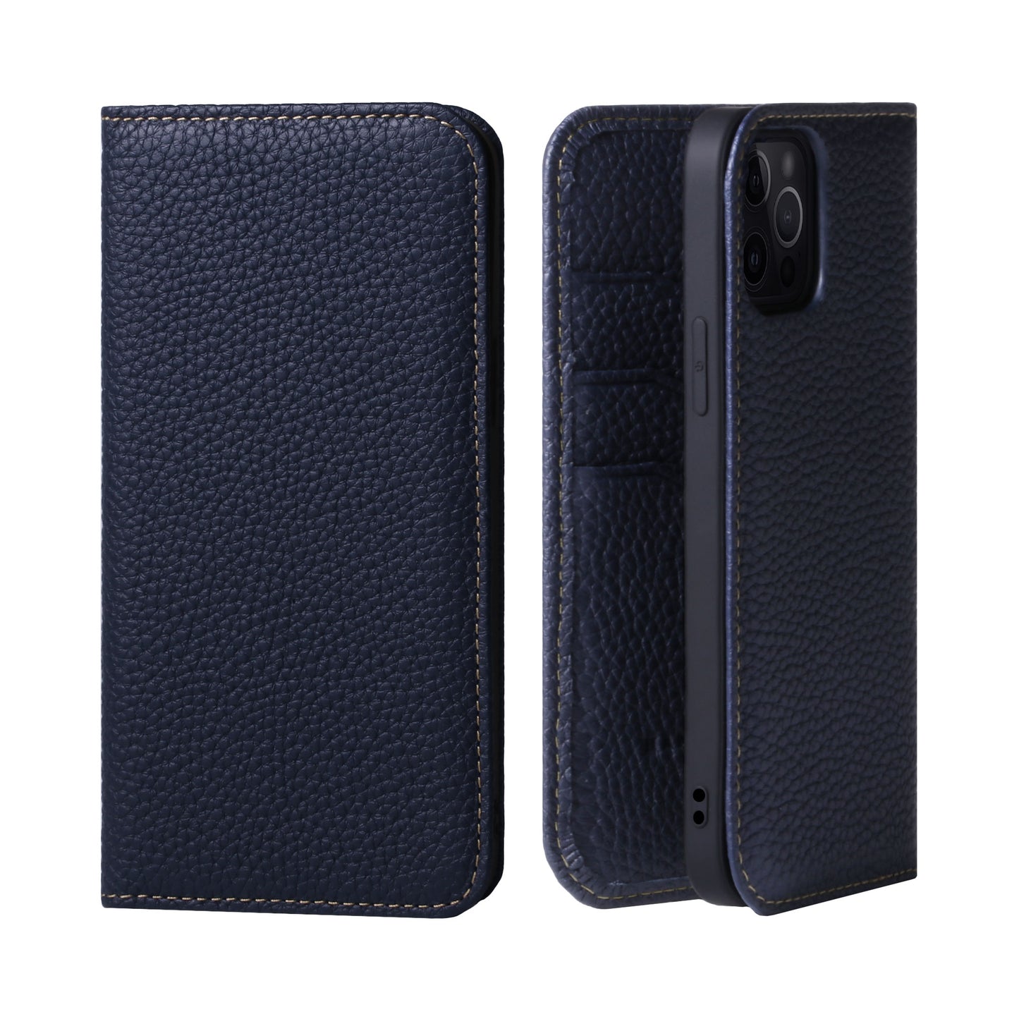 Genuine Leather Flip iPhone case with card holder (PH)