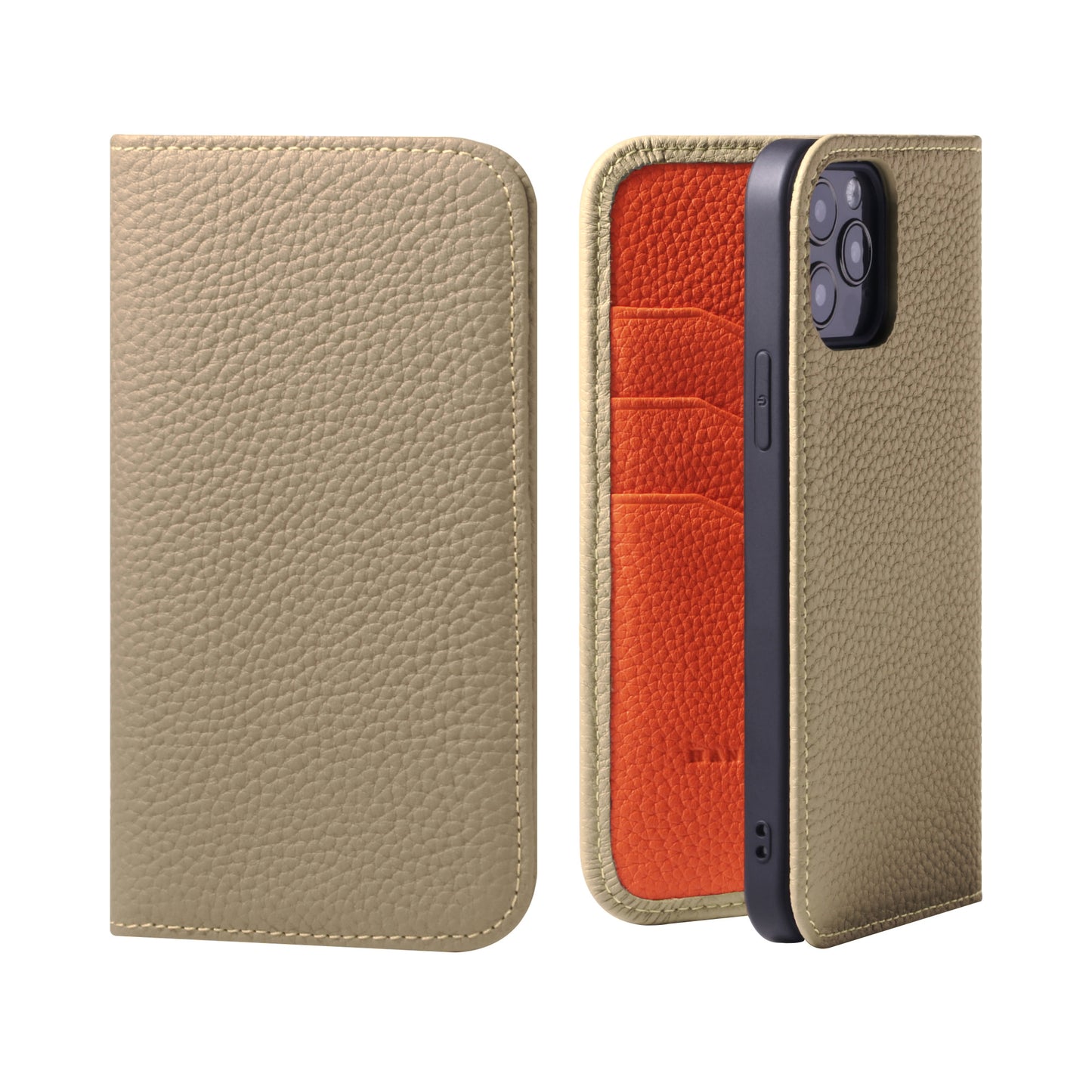 Genuine Leather Flip iPhone case with card holder (PH-X)