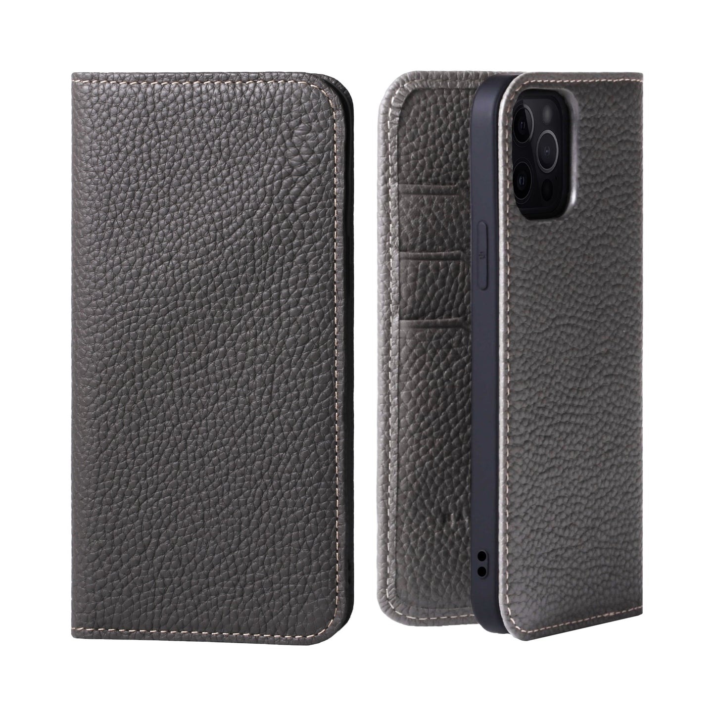 Genuine Leather Flip iPhone case with card holder (PH)