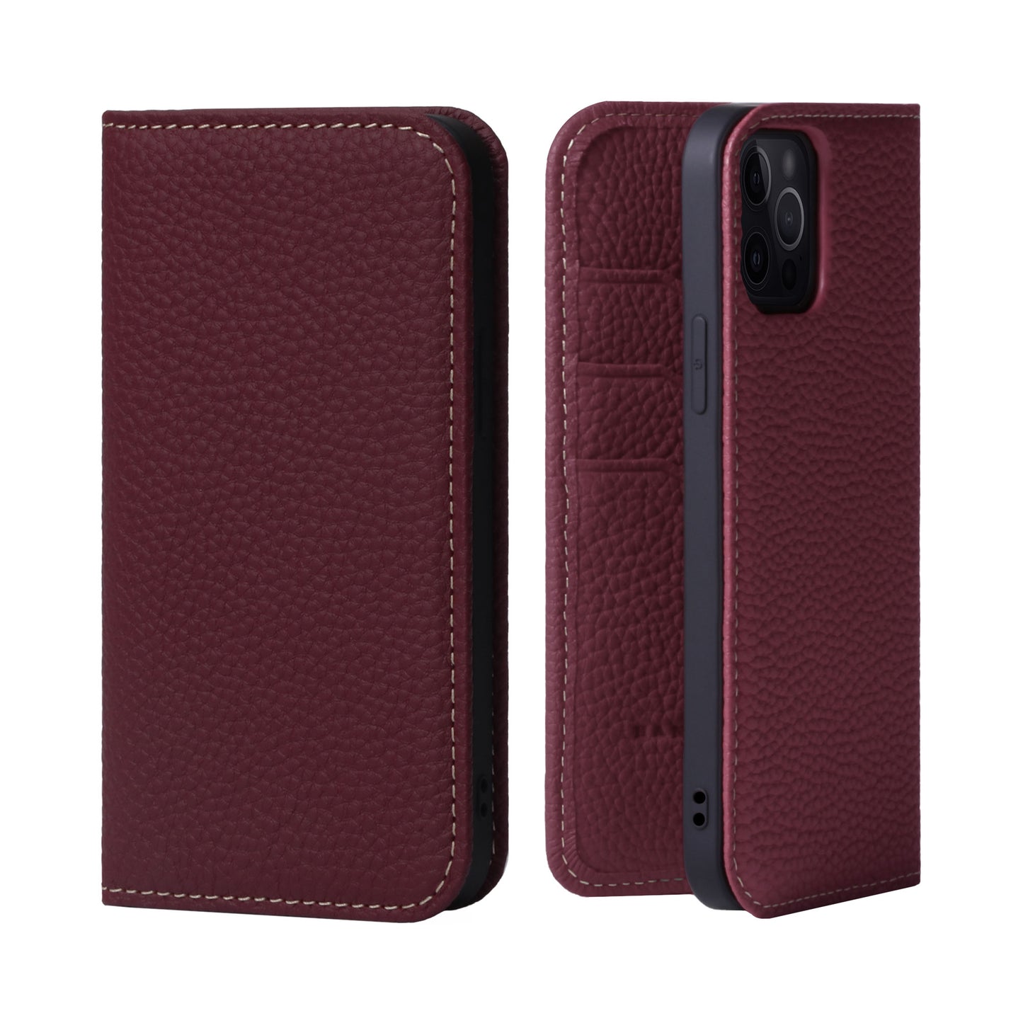 Genuine Leather Flip iPhone case with card holder (PH)