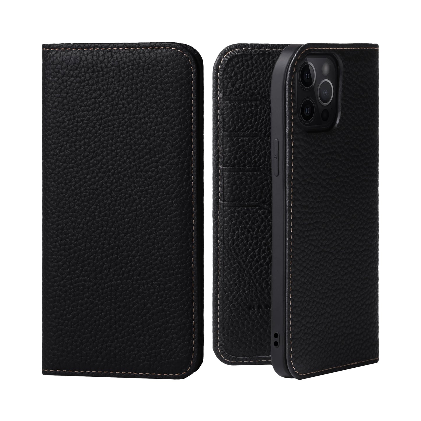 Genuine Leather Flip iPhone case with card holder (PH)