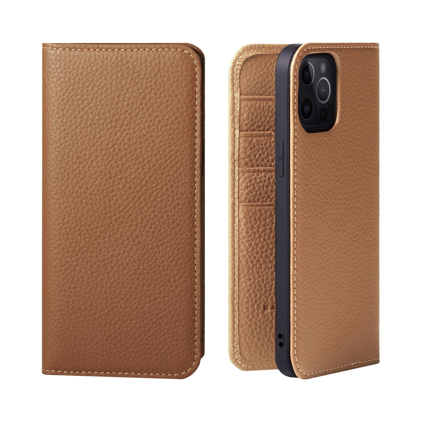 Genuine Leather Flip iPhone case with card holder (PH)