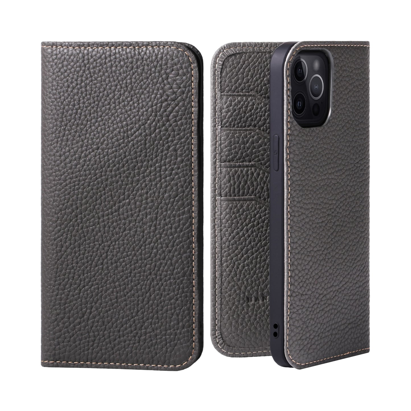 Genuine Leather Flip iPhone case with card holder (PH)