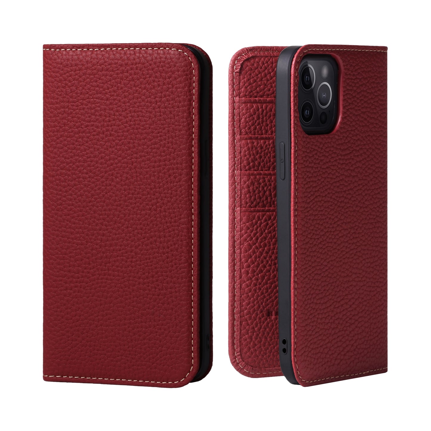 Genuine Leather Flip iPhone case with card holder (PH)