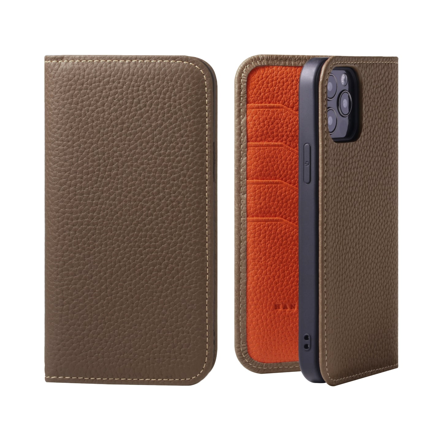 Genuine Leather Flip iPhone case with card holder (PH-X)