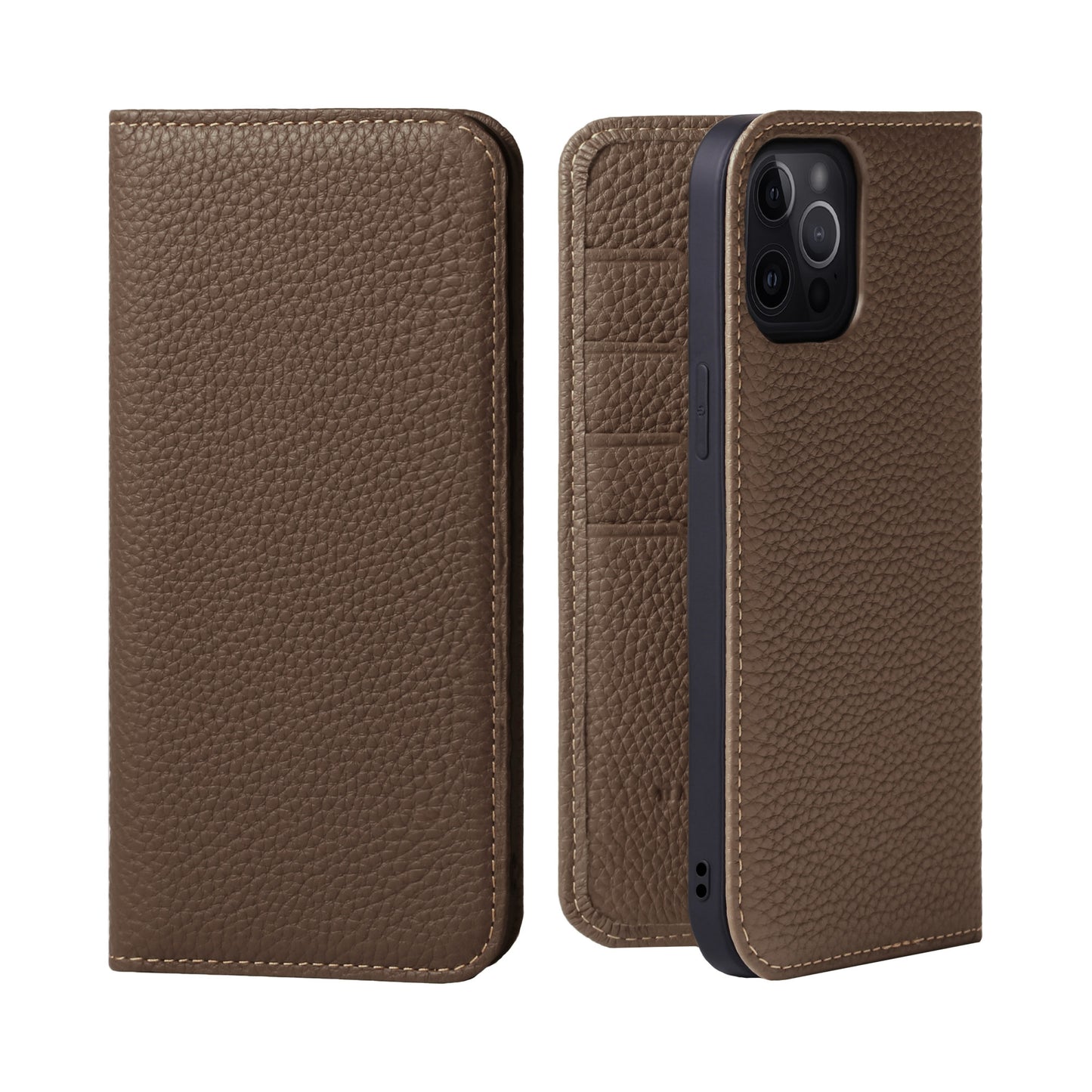 Genuine Leather Flip iPhone case with card holder (PH)