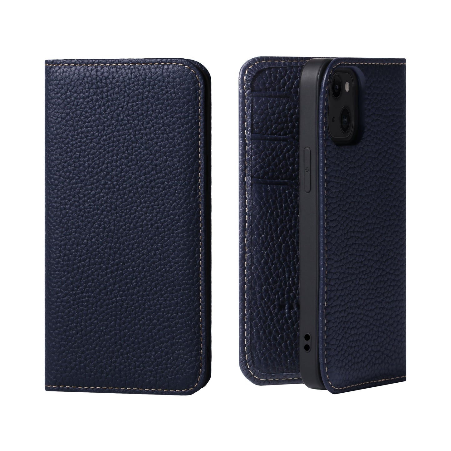 Genuine Leather Flip iPhone case with card holder (PH)