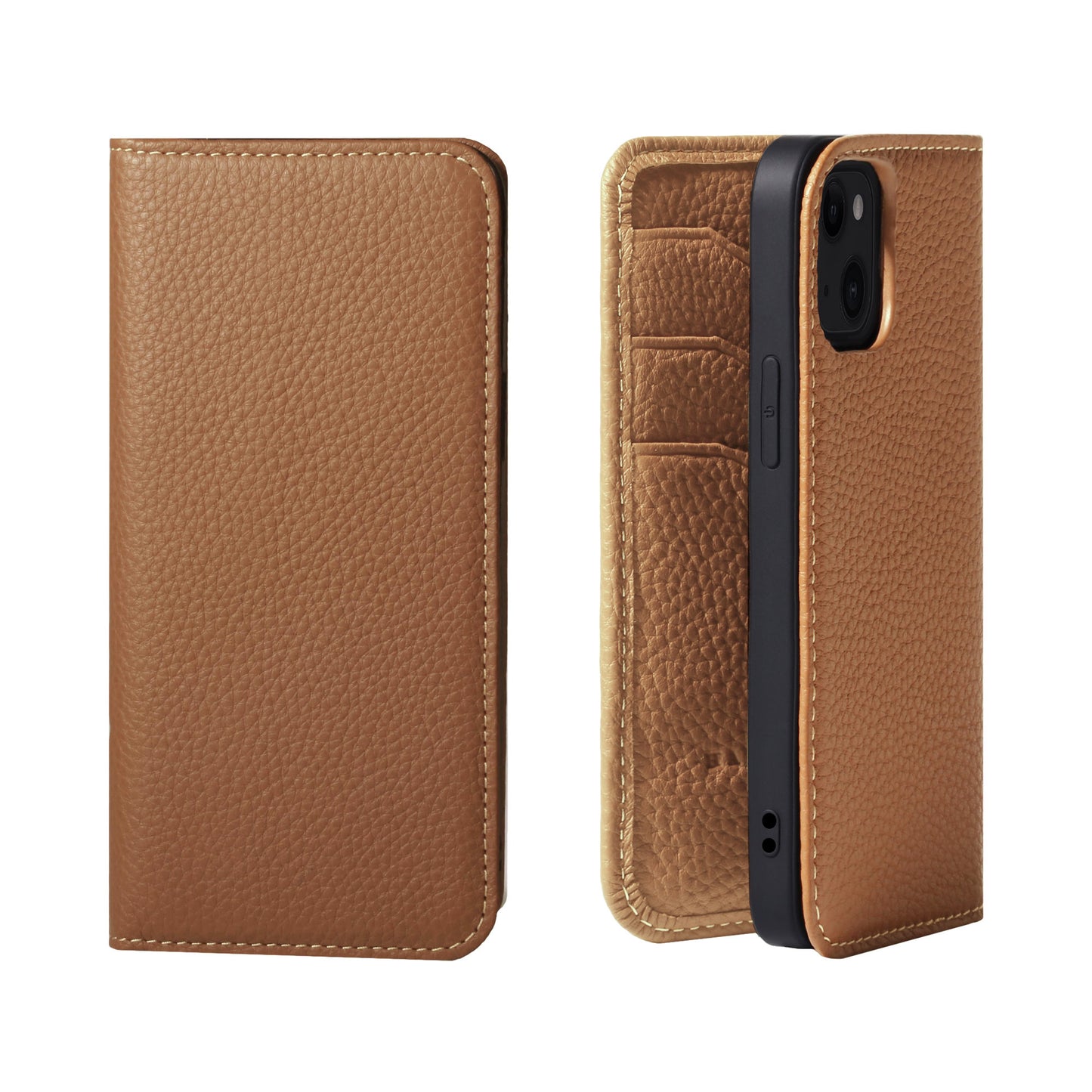 Genuine Leather Flip iPhone case with card holder (PH)