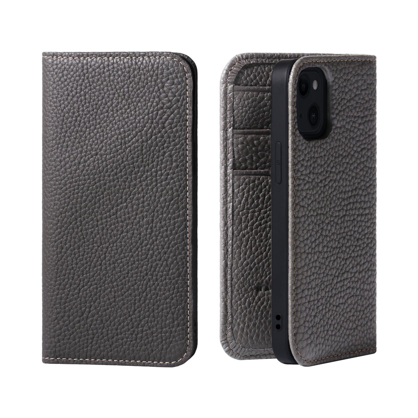 Genuine Leather Flip iPhone case with card holder (PH)