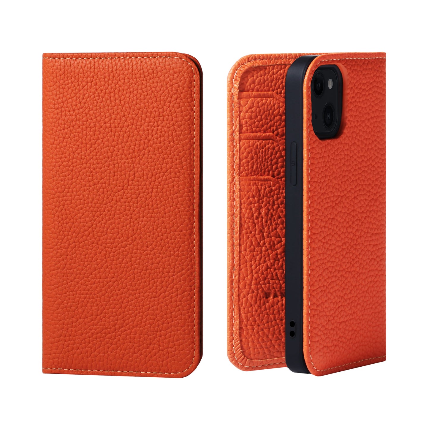 Genuine Leather Flip iPhone case with card holder (PH)