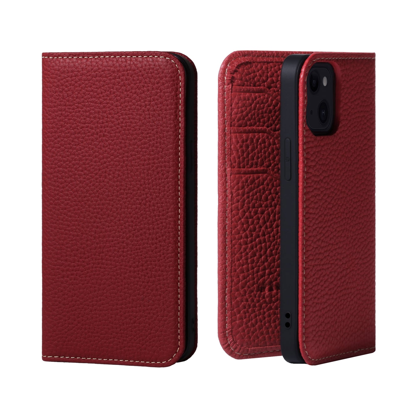 Genuine Leather Flip iPhone case with card holder (PH)