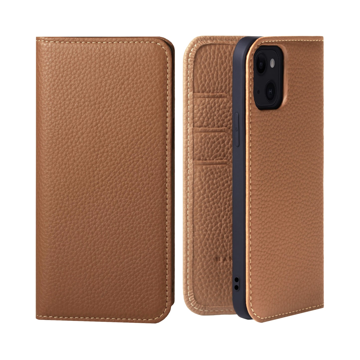 Genuine Leather Flip iPhone case with card holder (PH)