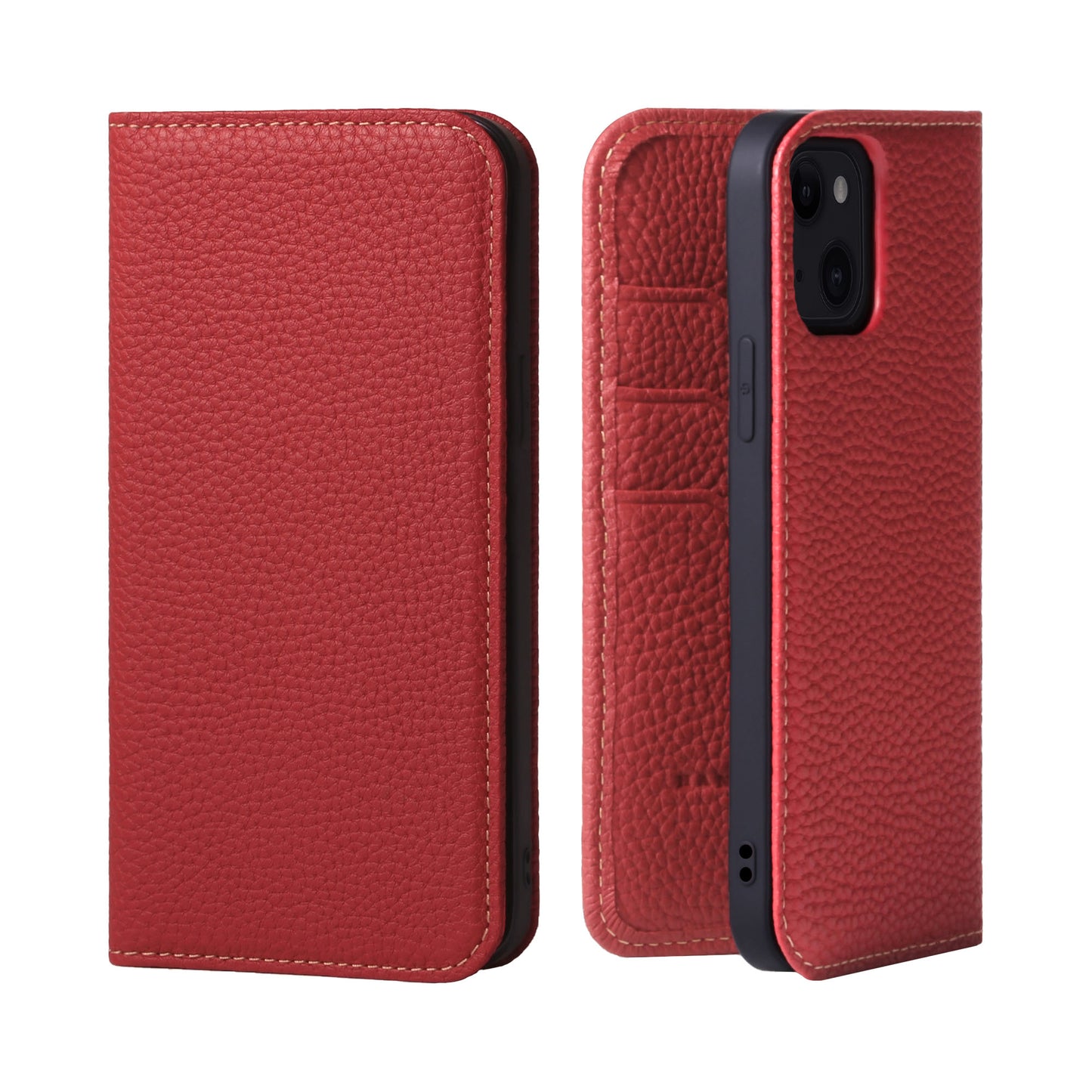 Genuine Leather Flip iPhone case with card holder (PH)