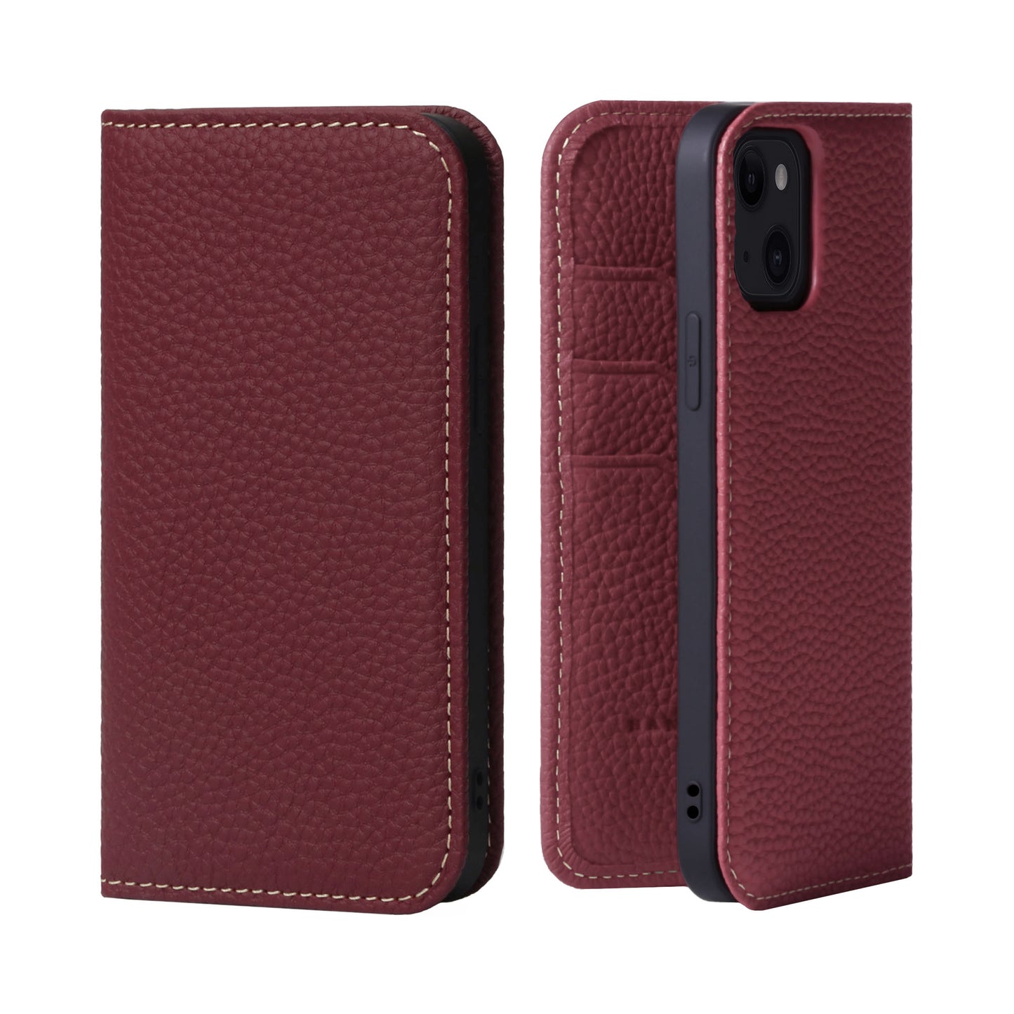 Genuine Leather Flip iPhone case with card holder (PH)